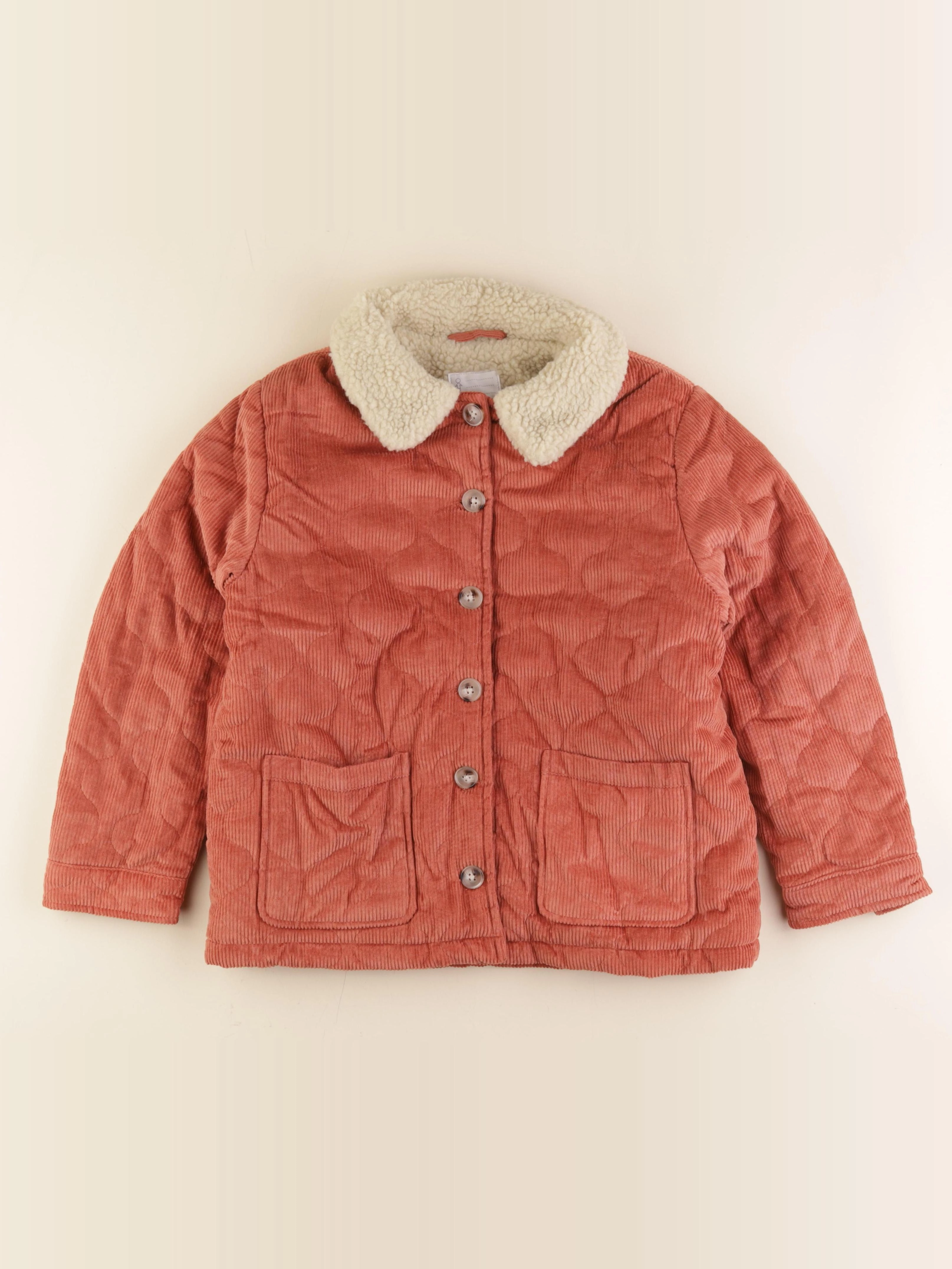 Vertbaudet - veste doublé rouge - 12 ans