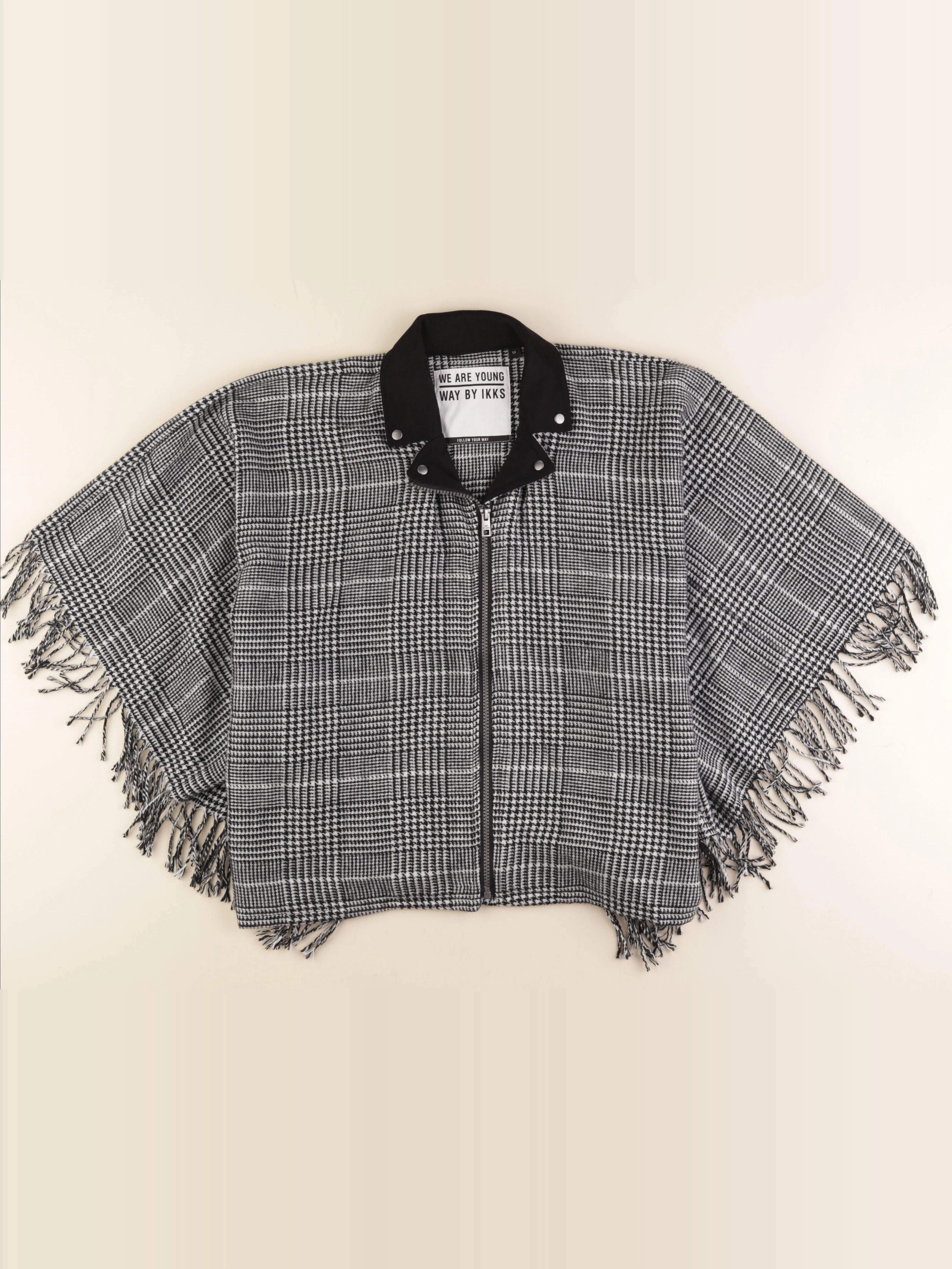 IKKS - cape blanc, noir - 13/14 ans