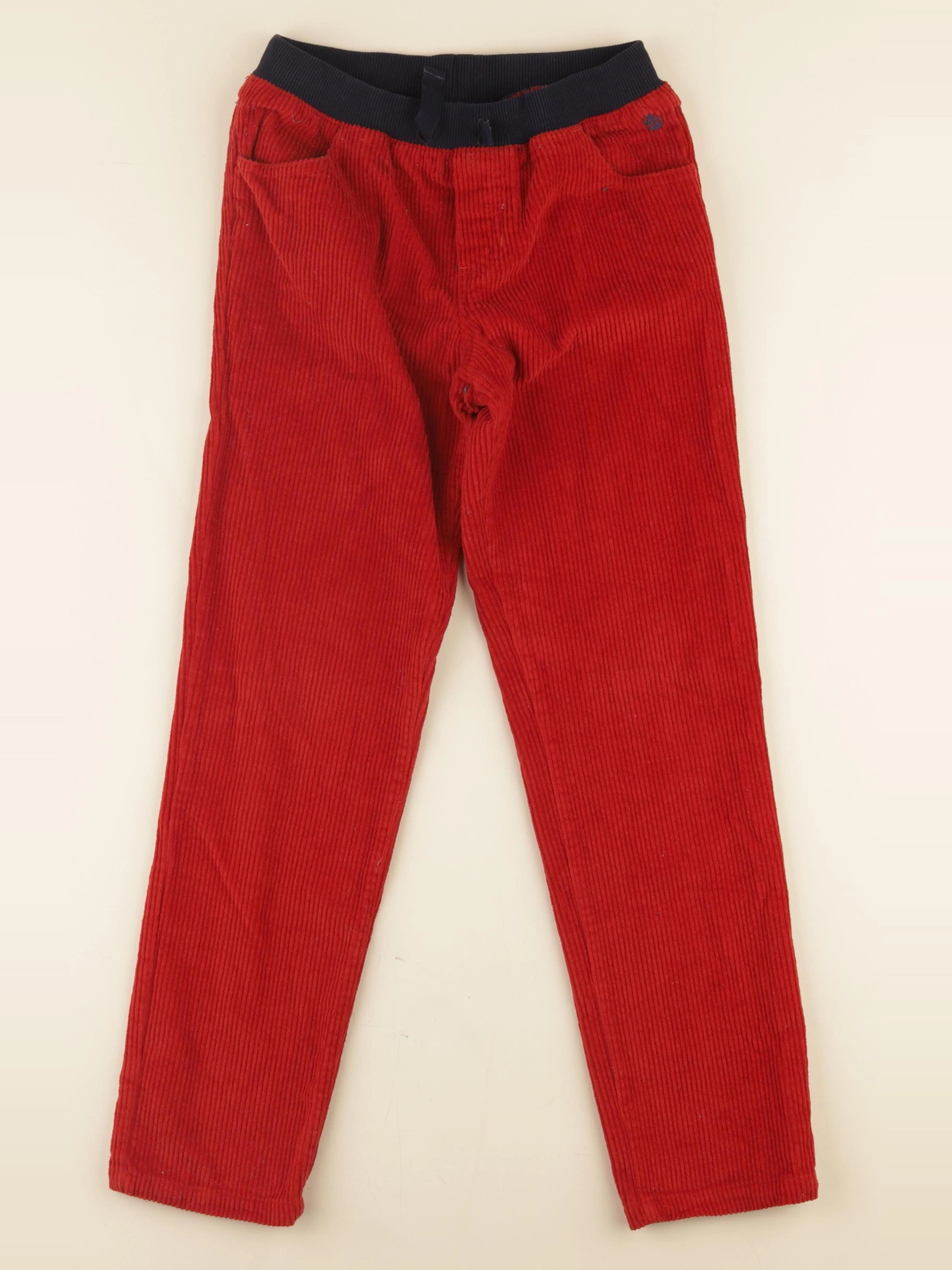 Petit Bateau - pantalon doublé rouge - 10 ans