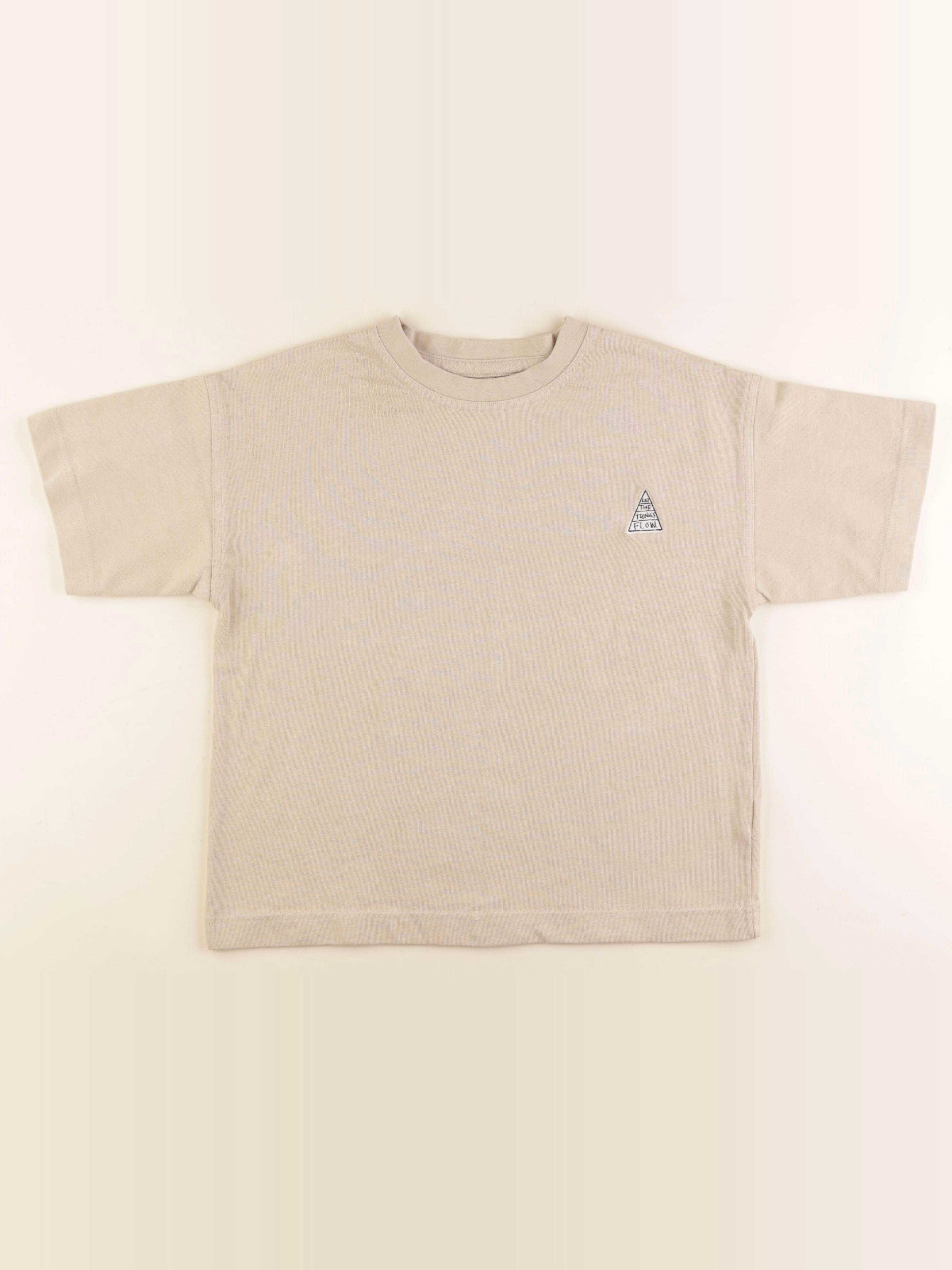 Zara - tee-shirt beige - 9/10 ans