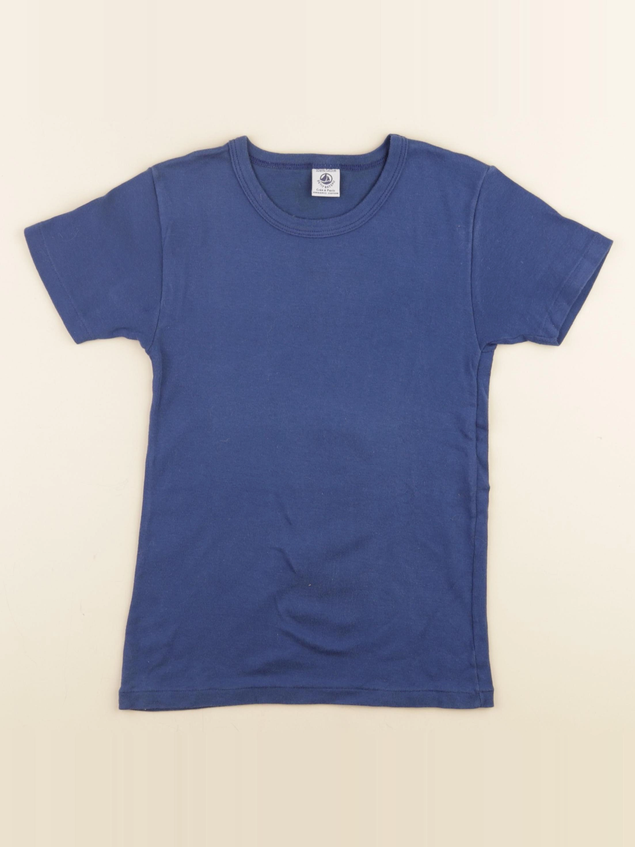 Petit Bateau - maillot de corps bleu - 10 ans