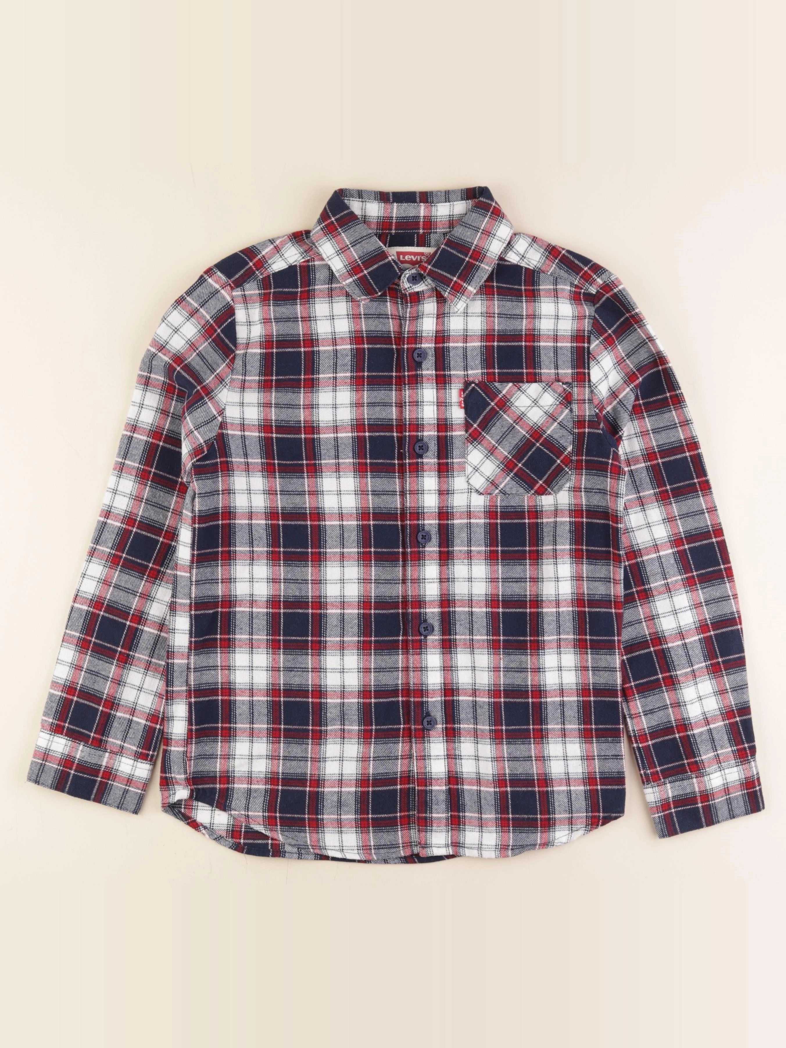 Levi's - chemise bleu, rouge - 10 ans
