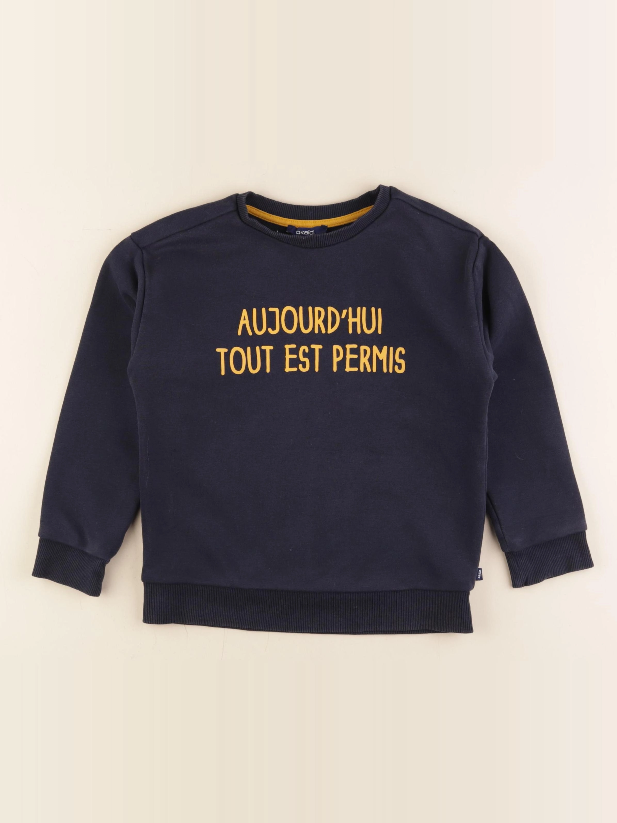 Okaidi - sweat bleu - 6 ans