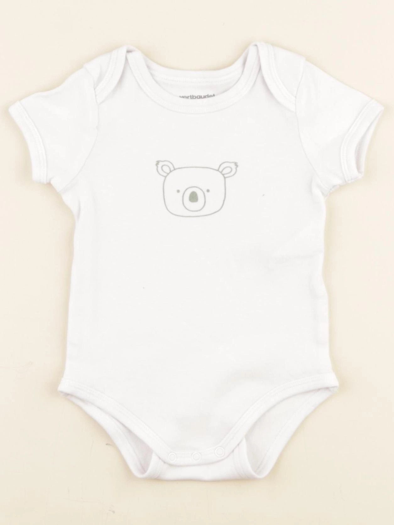 Vertbaudet - body blanc - 9 mois