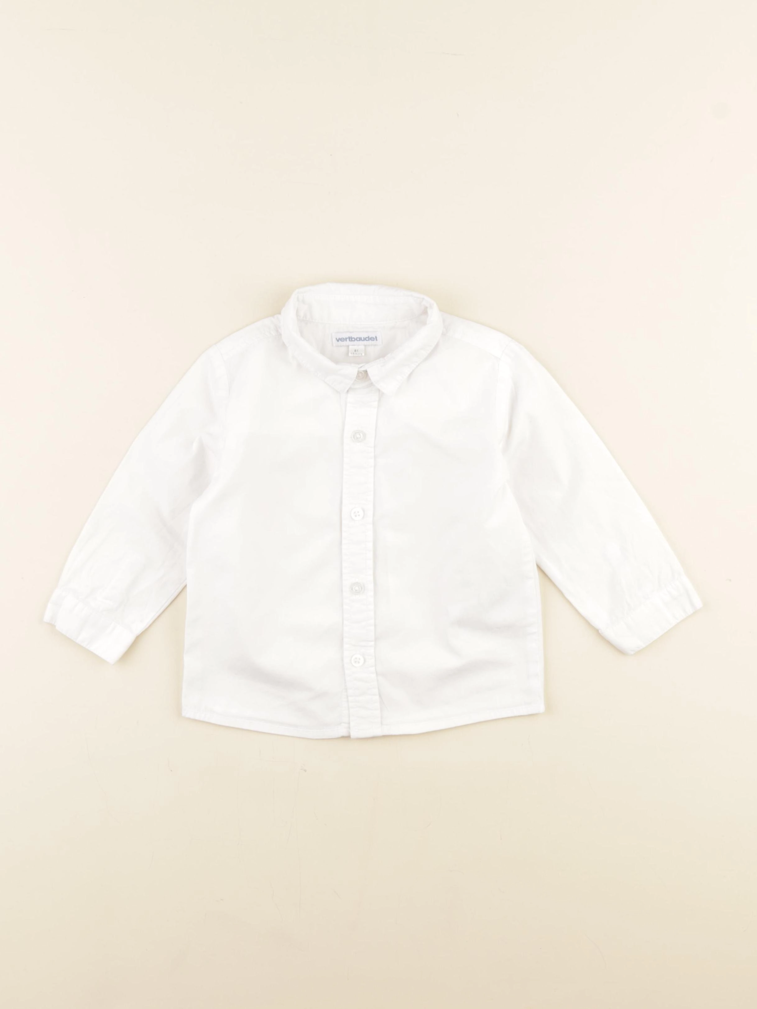 Vertbaudet - chemise blanc - 18 mois