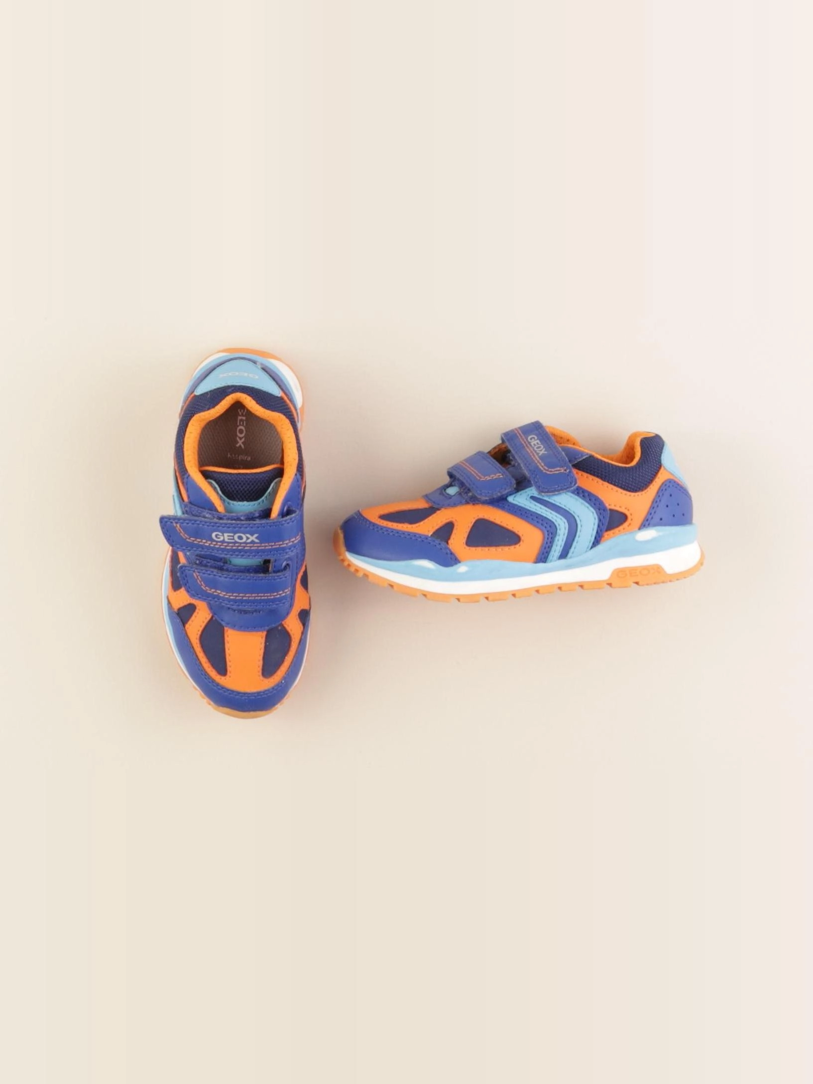 Geox - baskets bleu, orange - pointure 27