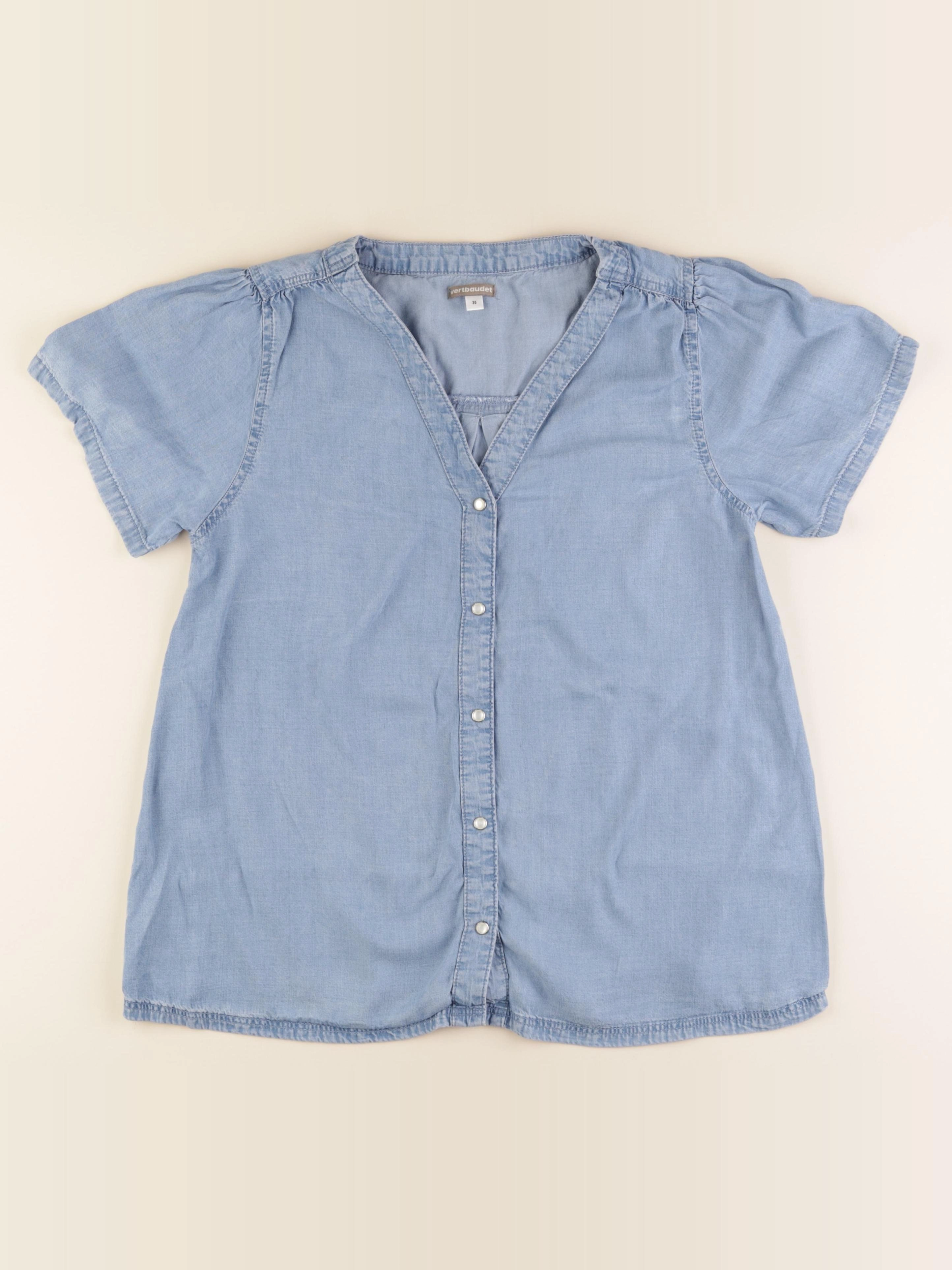 Vertbaudet - blouse grossesse bleu - 36