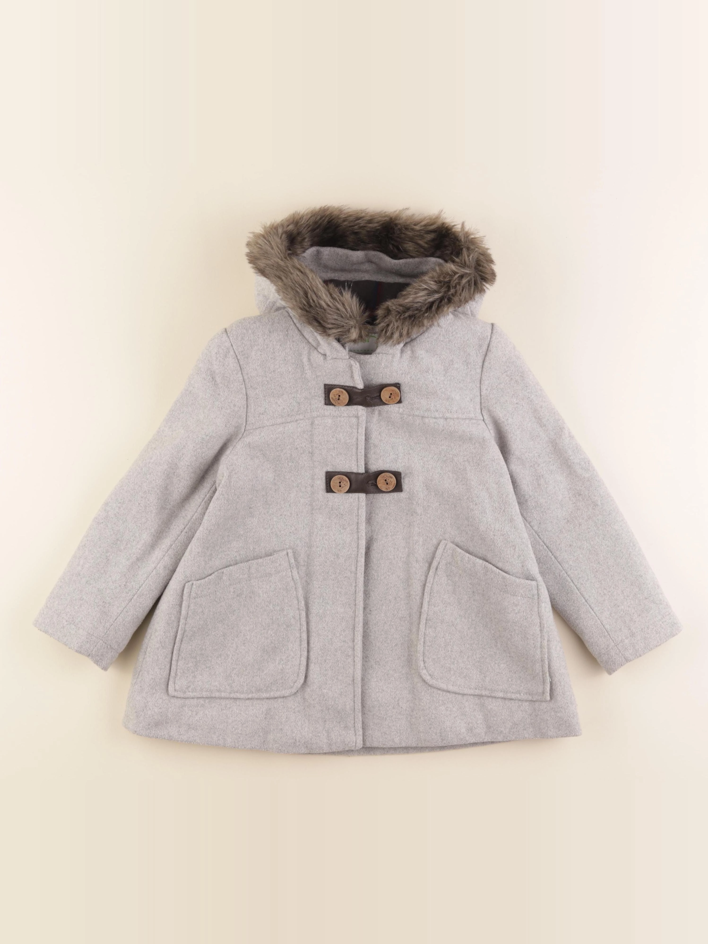 Vertbaudet - manteau gris - 5 ans