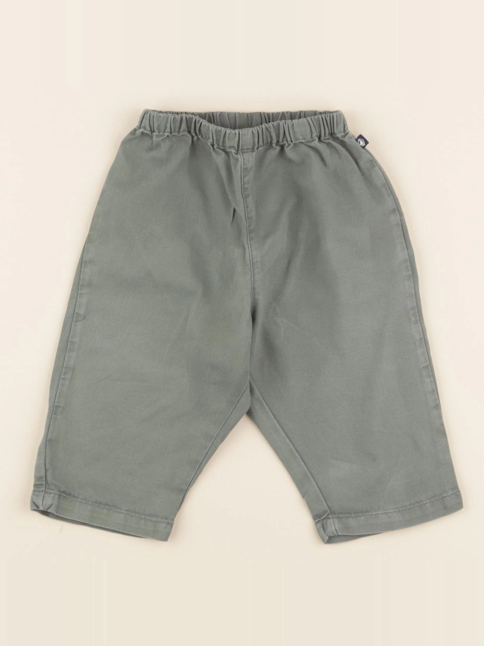 Petit Bateau - pantalon vert - 12 mois