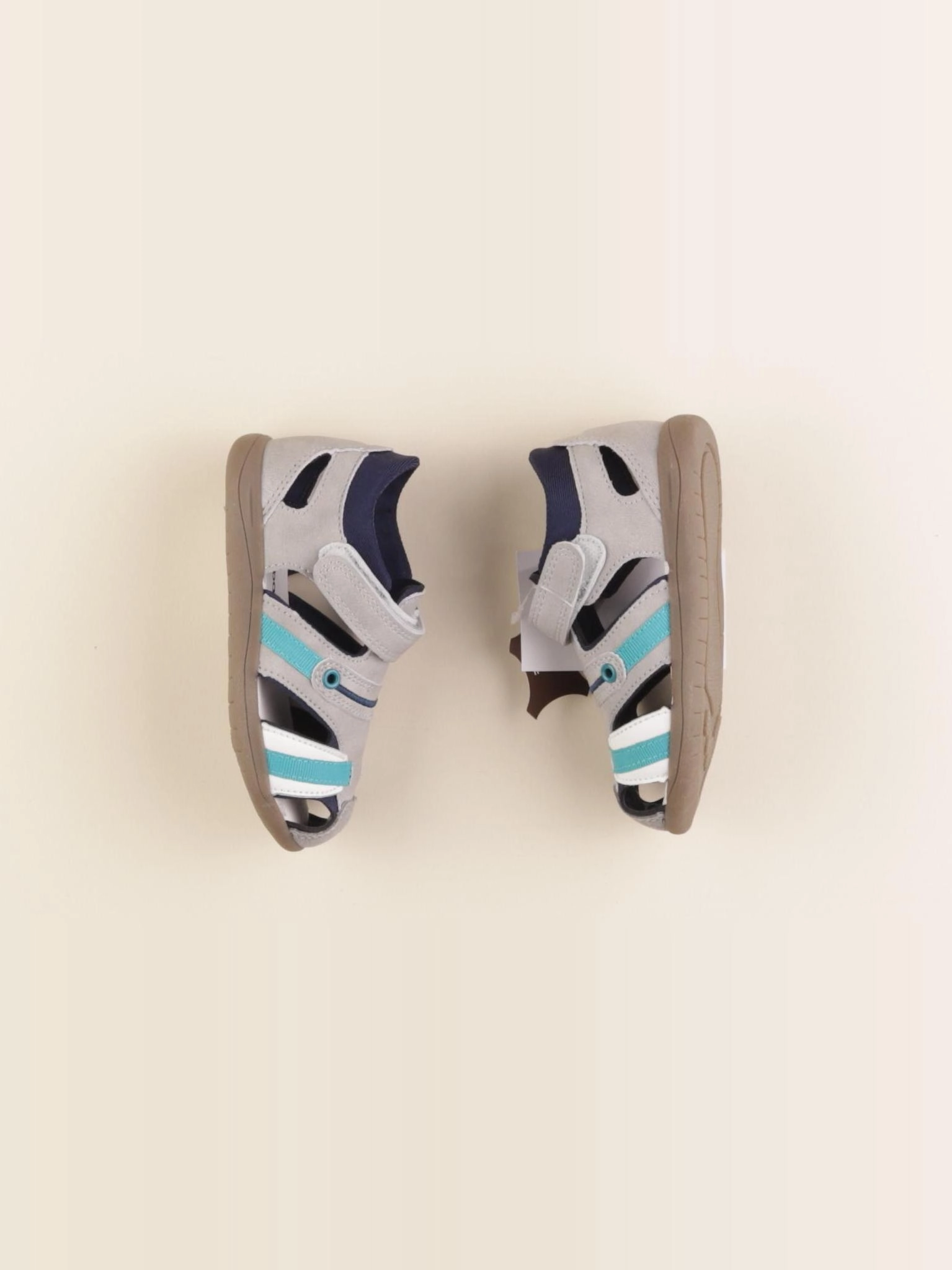 Vertbaudet - sandales bleu, gris - pointure 25