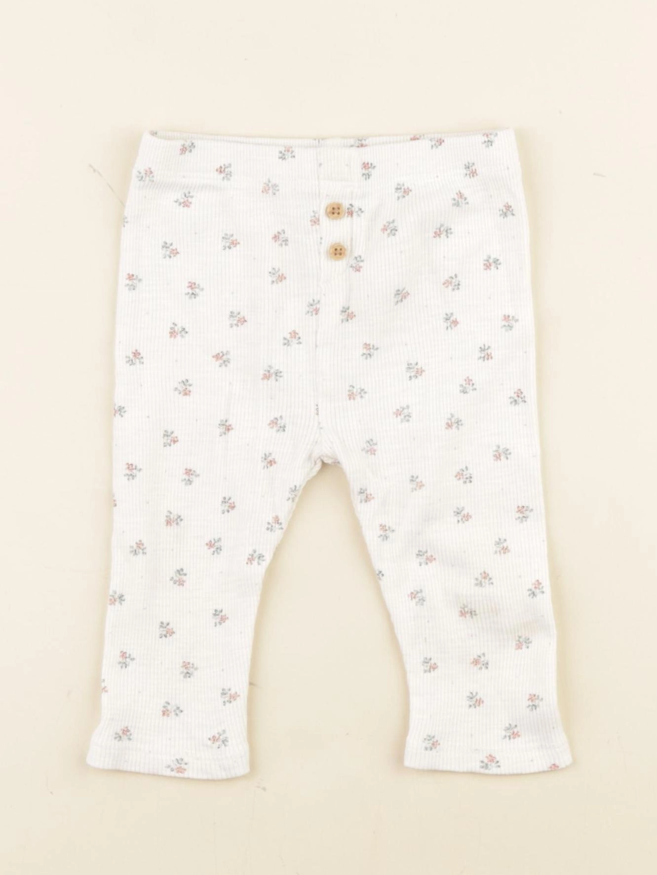 Vertbaudet - legging beige - 12 mois