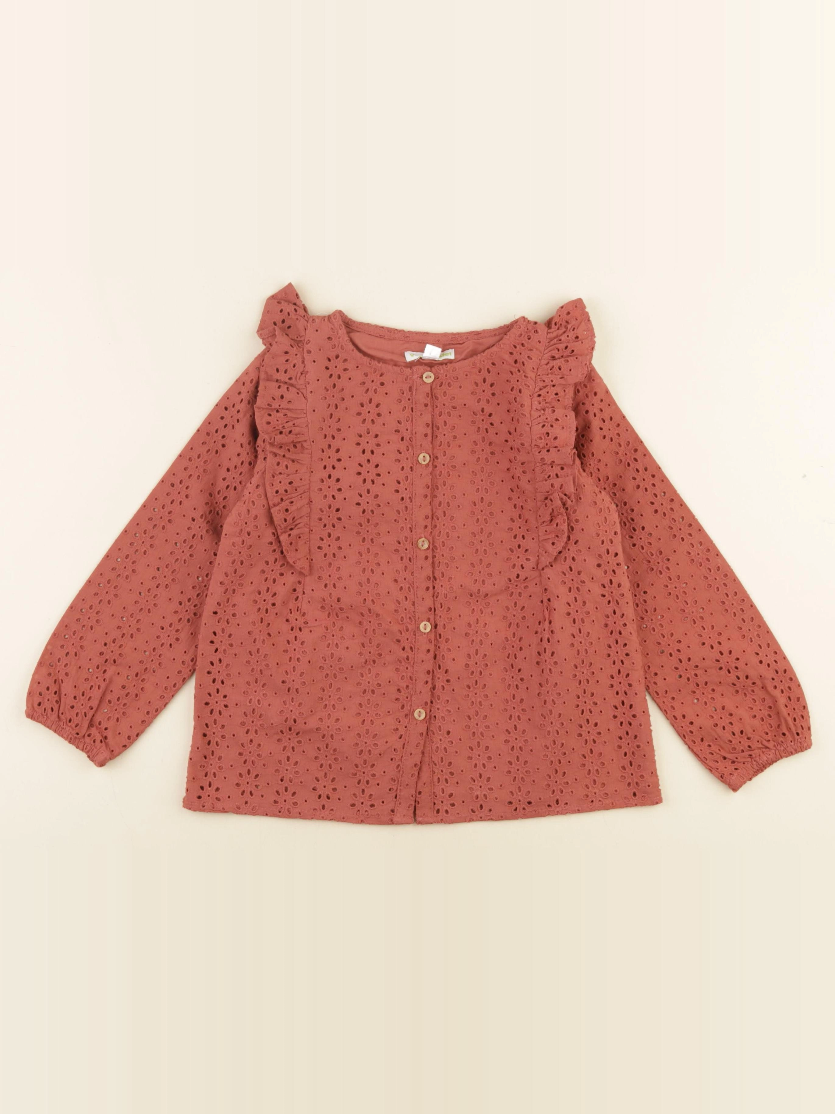 Vertbaudet - blouse marron - 5 ans