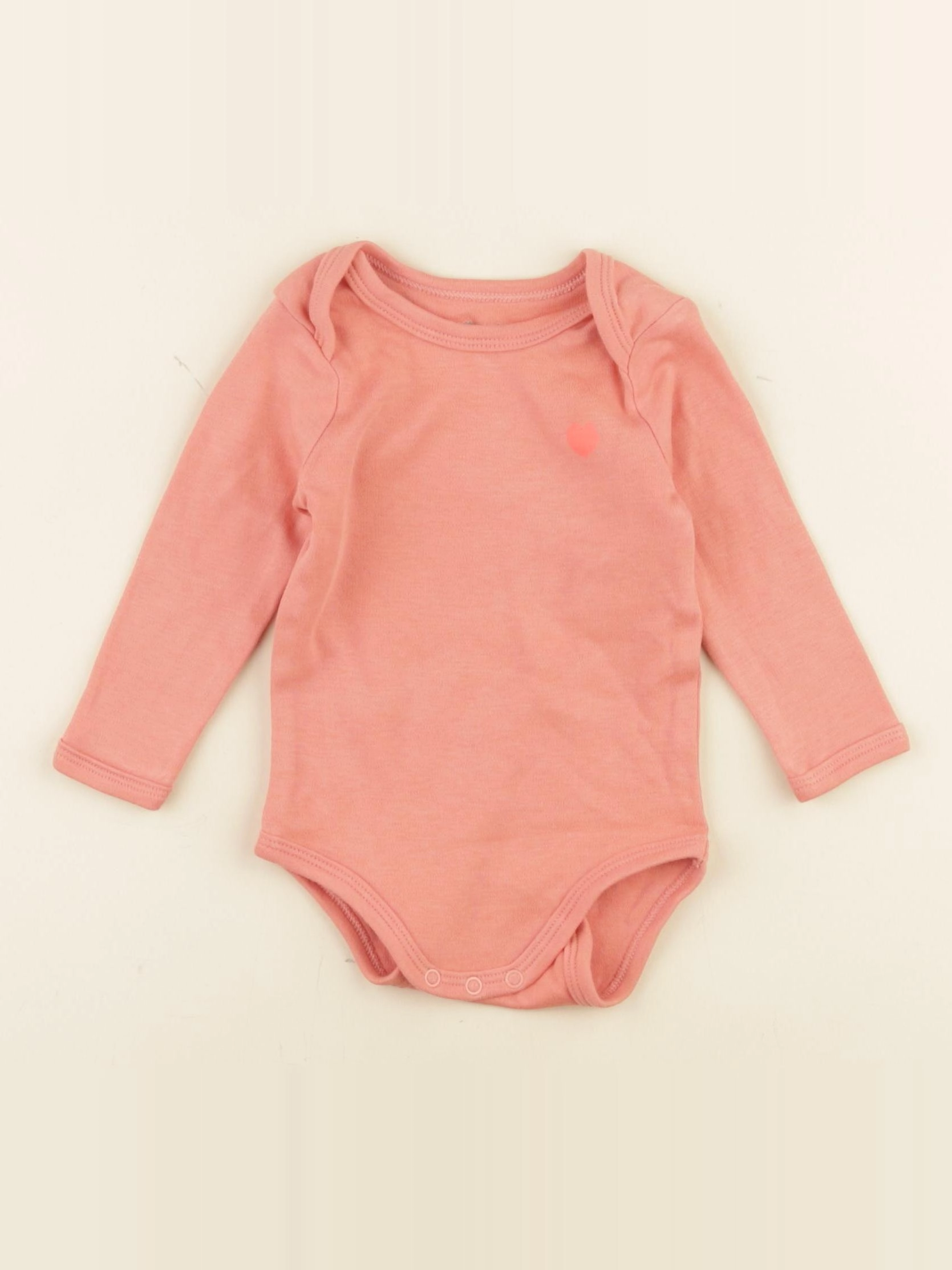 Vertbaudet - body rose - 6 mois