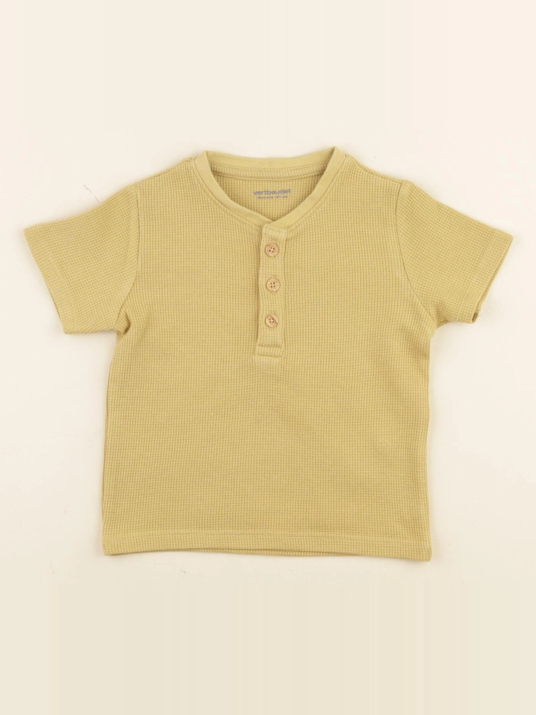 Vertbaudet - tee-shirt jaune - 18 mois