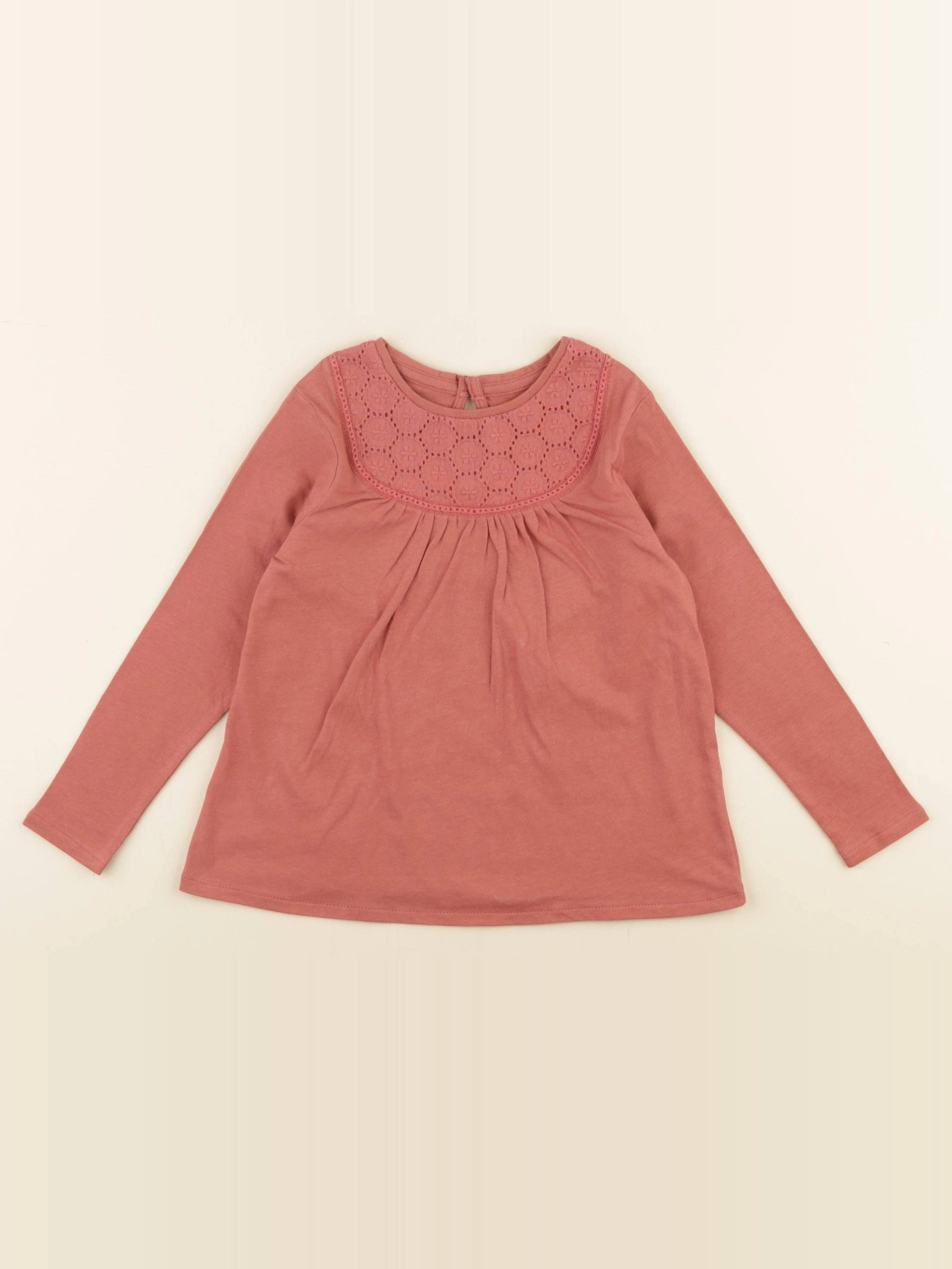 Vertbaudet - tee-shirt rose - 5 ans