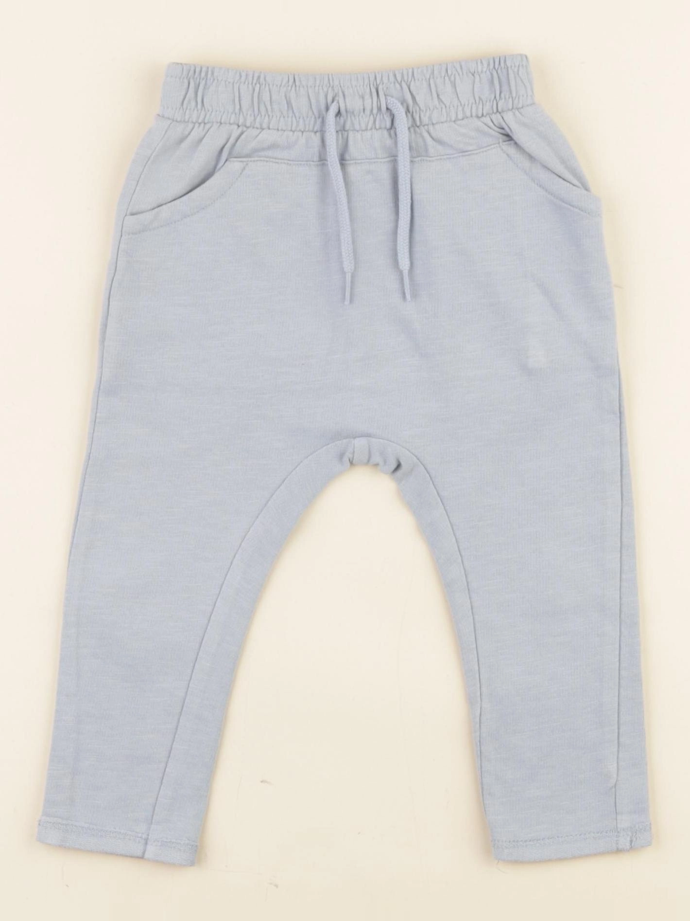 Vertbaudet - sarouel bleu - 9 mois