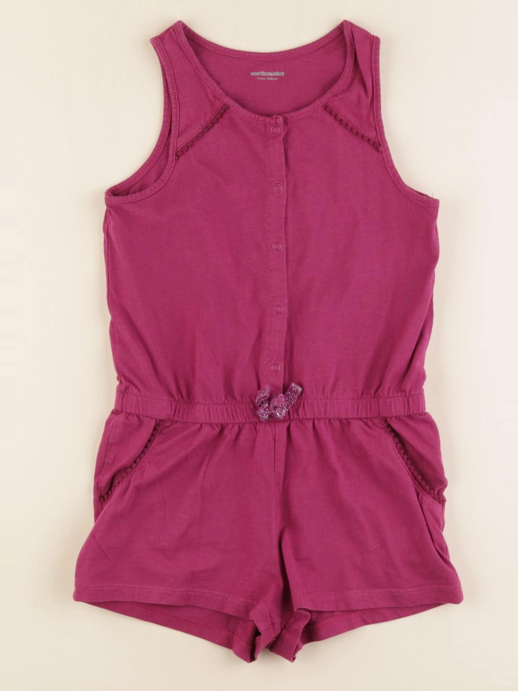 Vertbaudet - combinaison violet - 7 ans