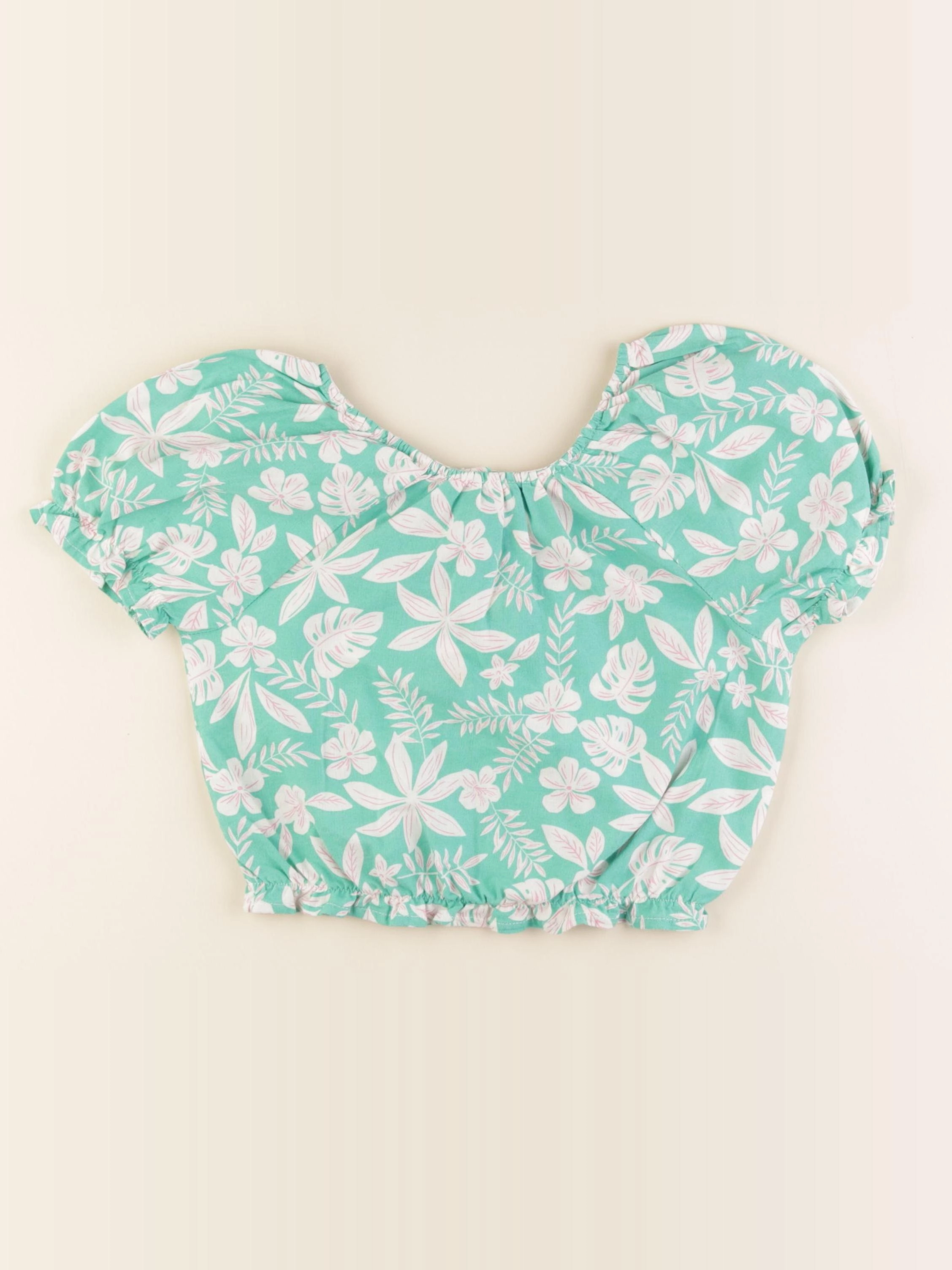 Tape à l'oeil - blouse vert, blanc - 8 ans