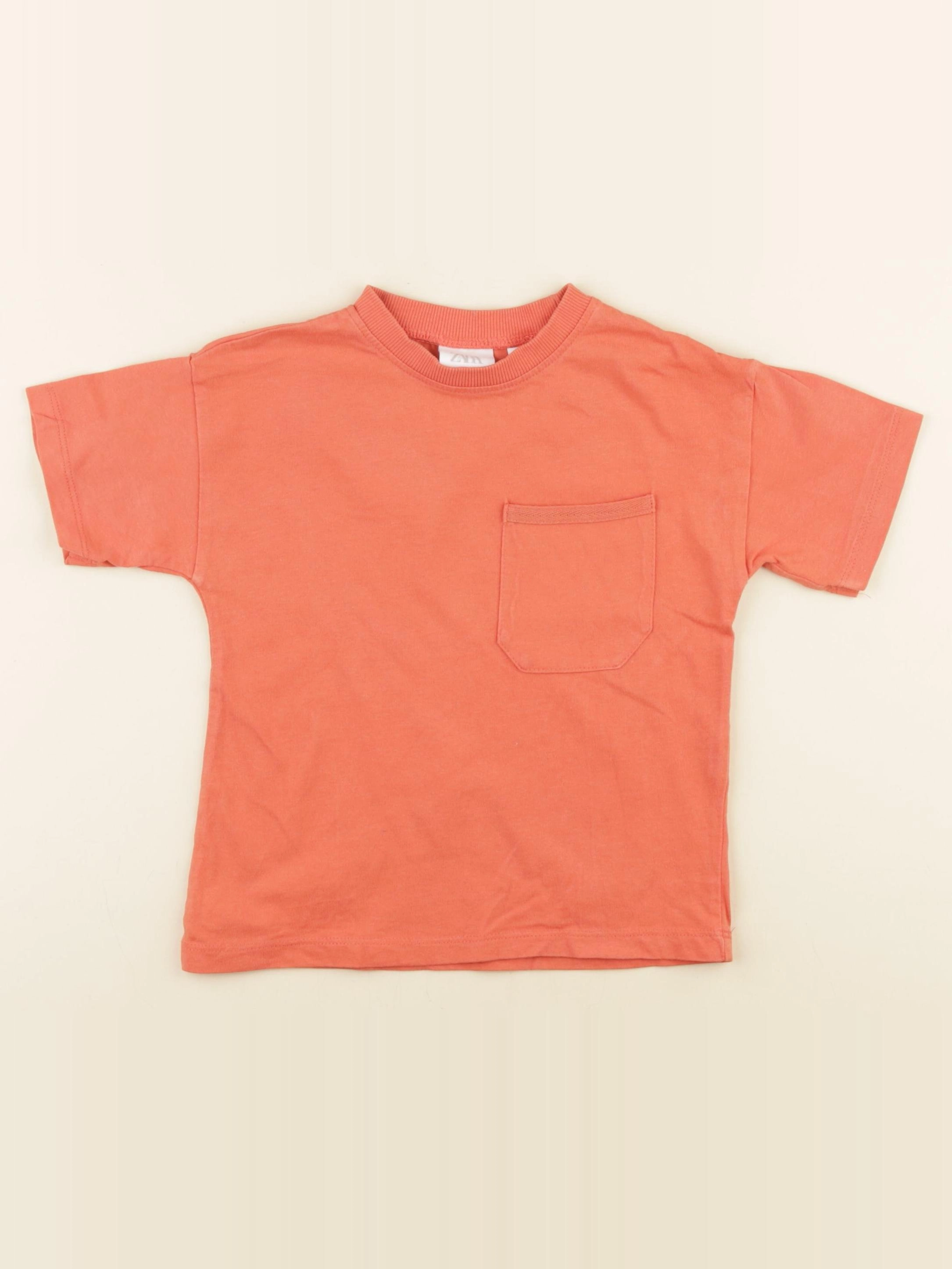 Zara - tee-shirt orange - 18/24 mois