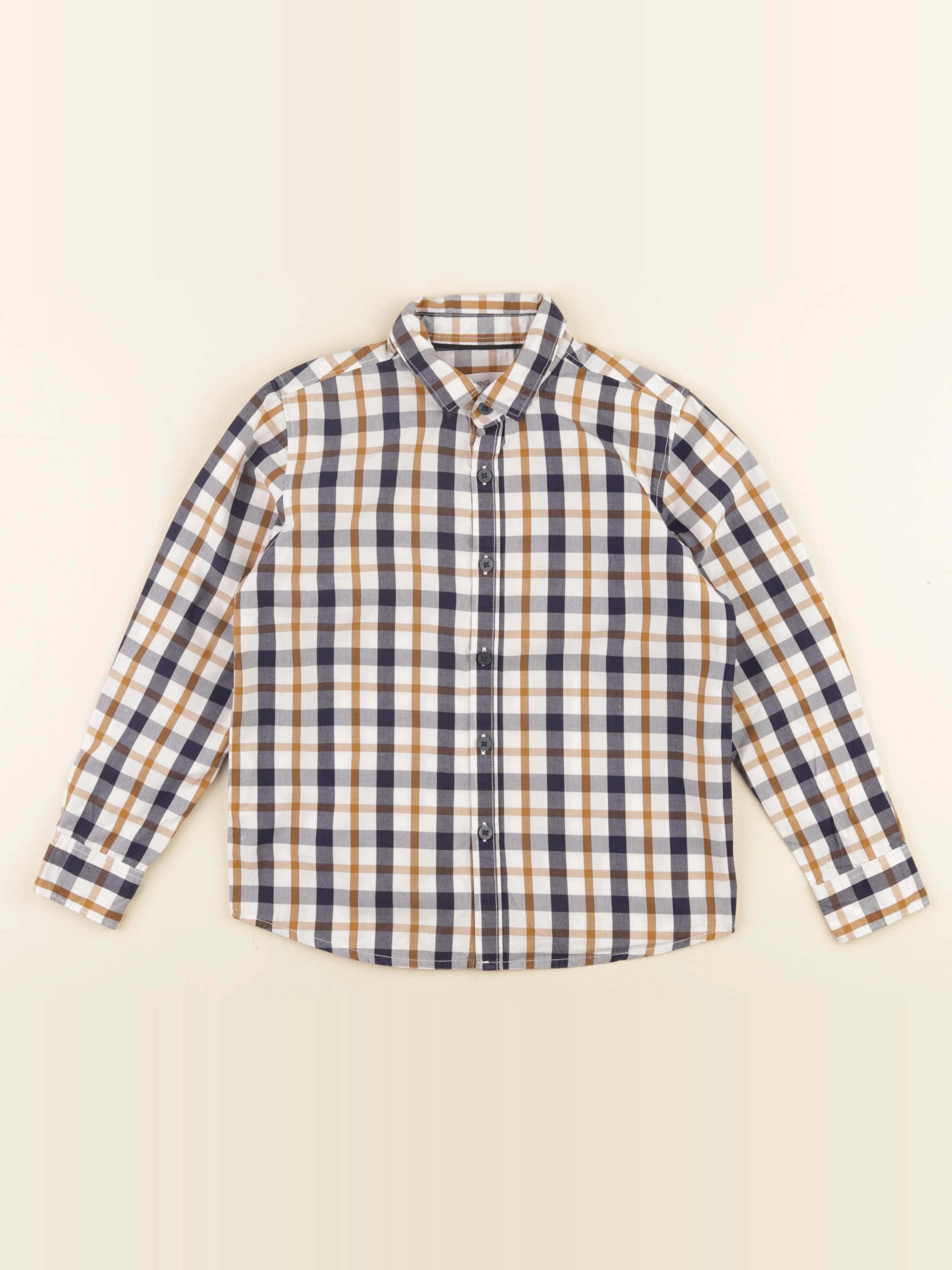 Mango - chemise blanc, bleu - 7 ans