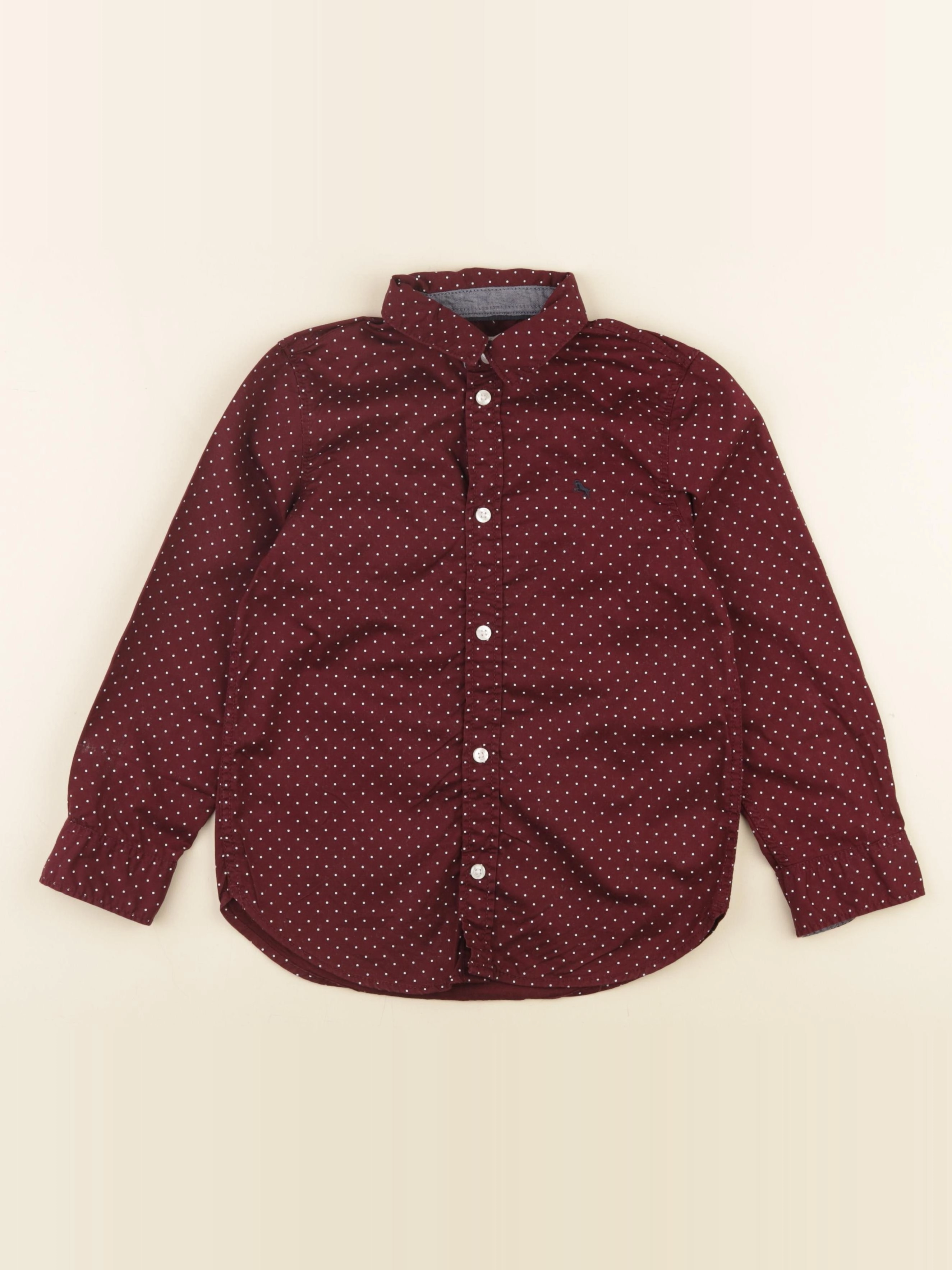 H&M - chemise rouge - 6/7 ans