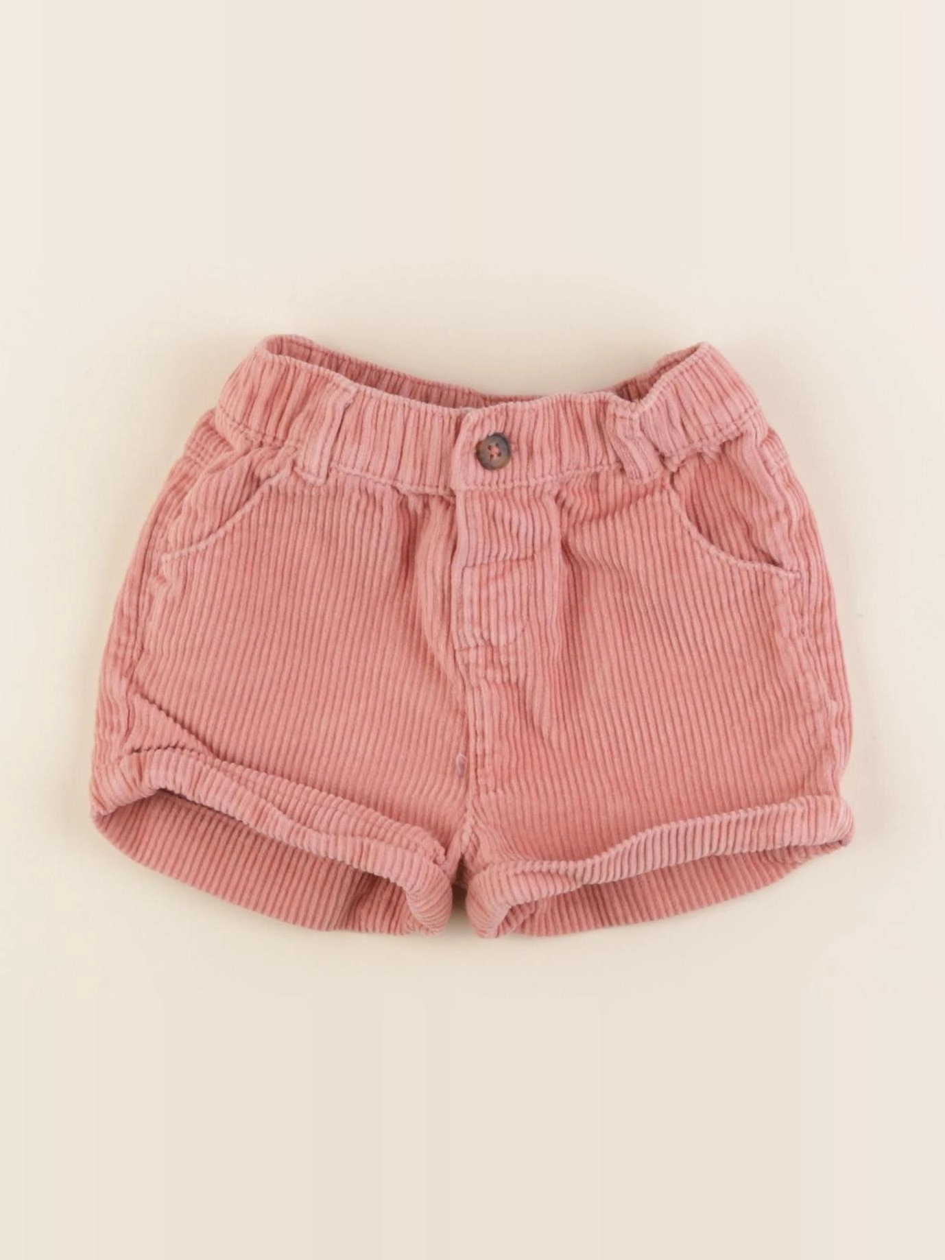 Vertbaudet - short rose - 9 mois