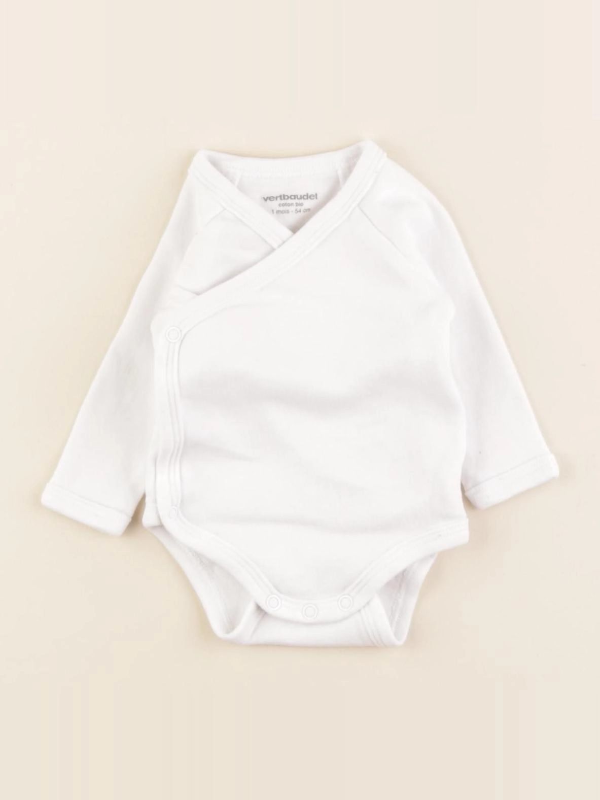 Vertbaudet - body blanc - 1 mois