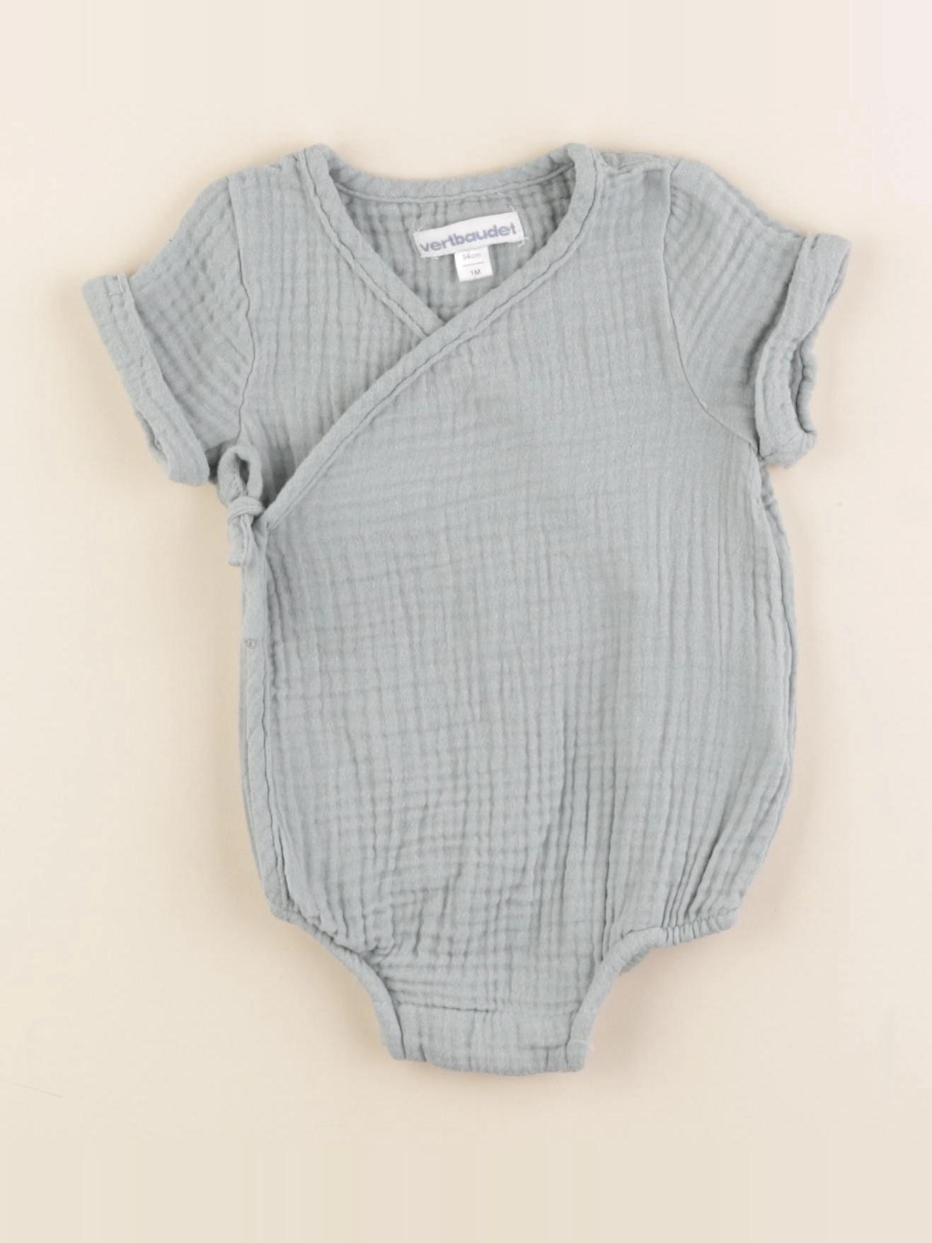 Vertbaudet - combinaison vert - 1 mois