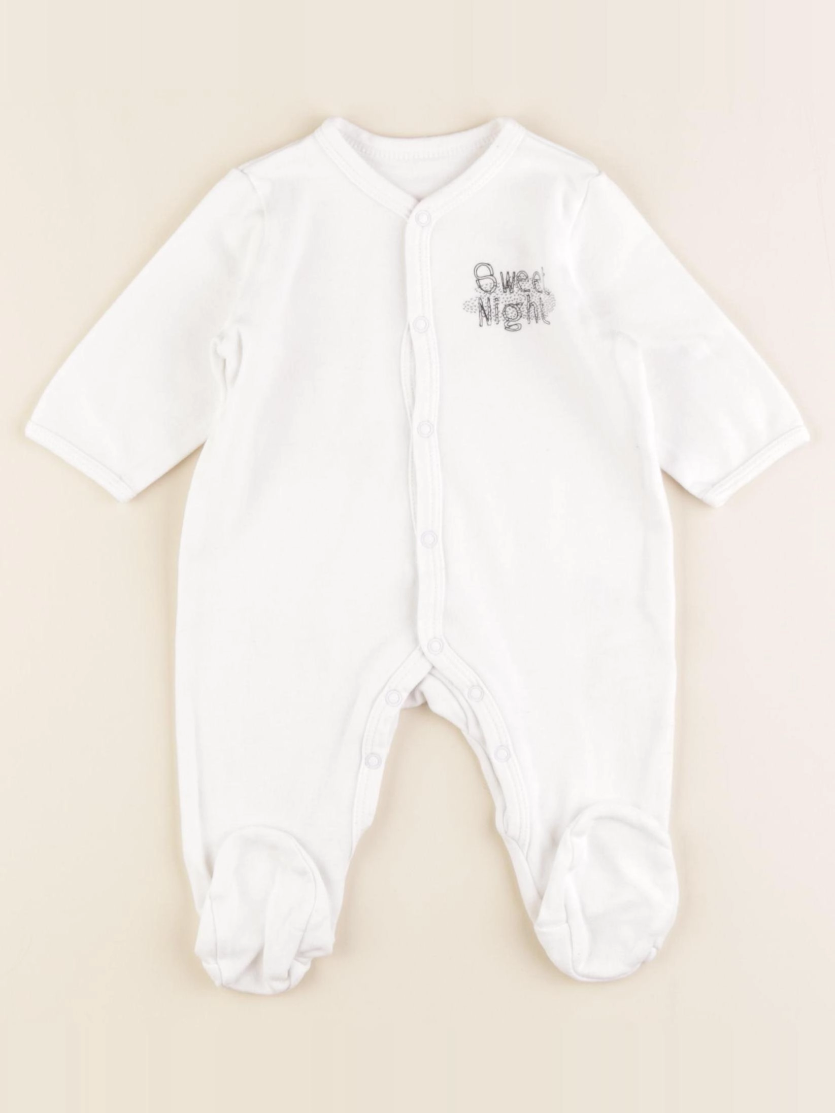 La Redoute - pyjama coton blanc - 3 mois