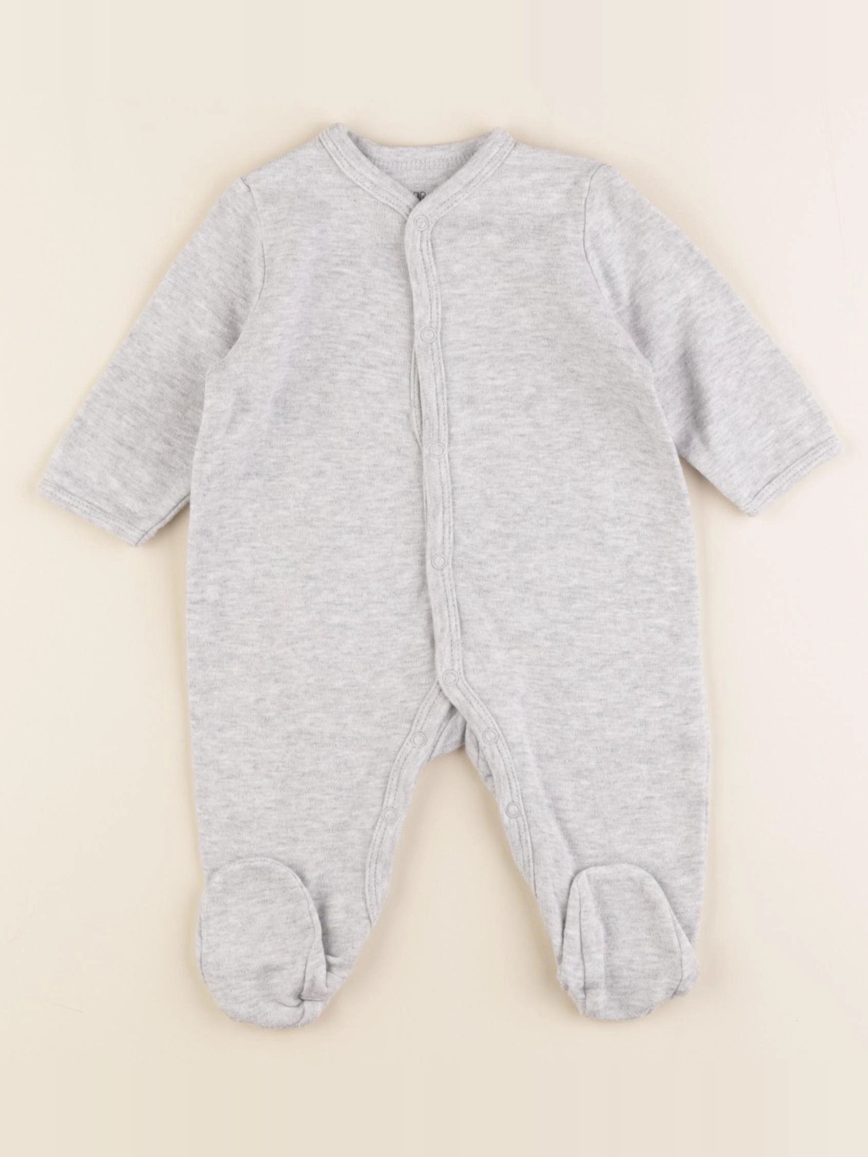 La Redoute - pyjama coton gris - 3 mois