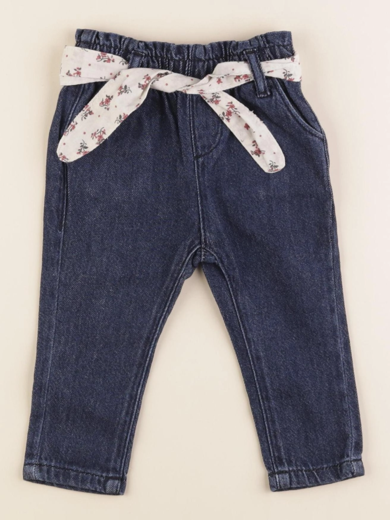 Vertbaudet - jean bleu - 6 mois