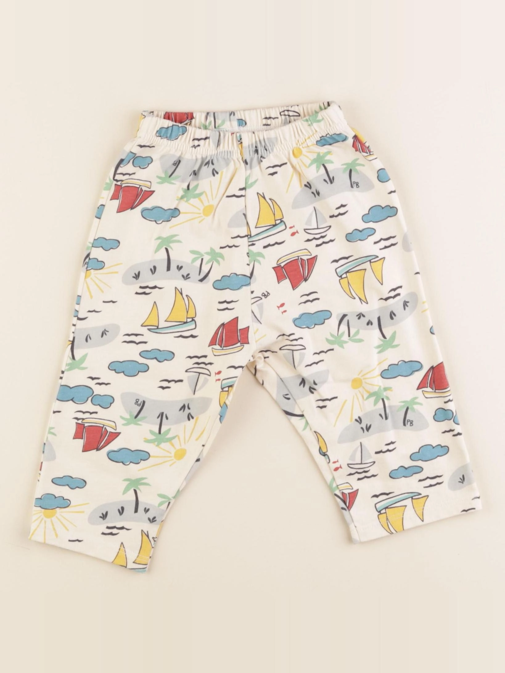 Petit Bateau - pantalon multicolore - 12 mois