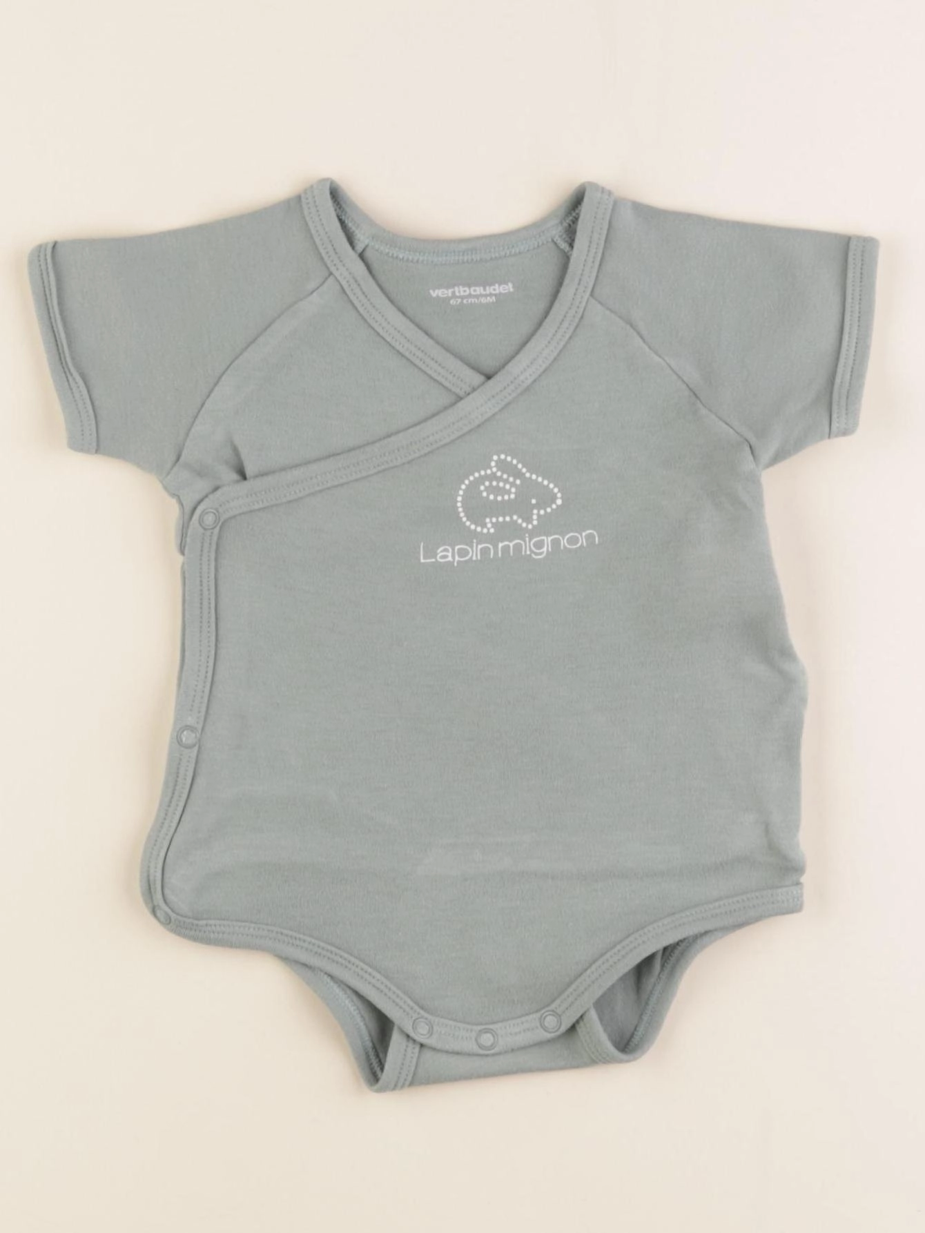 Vertbaudet - body vert - 6 mois