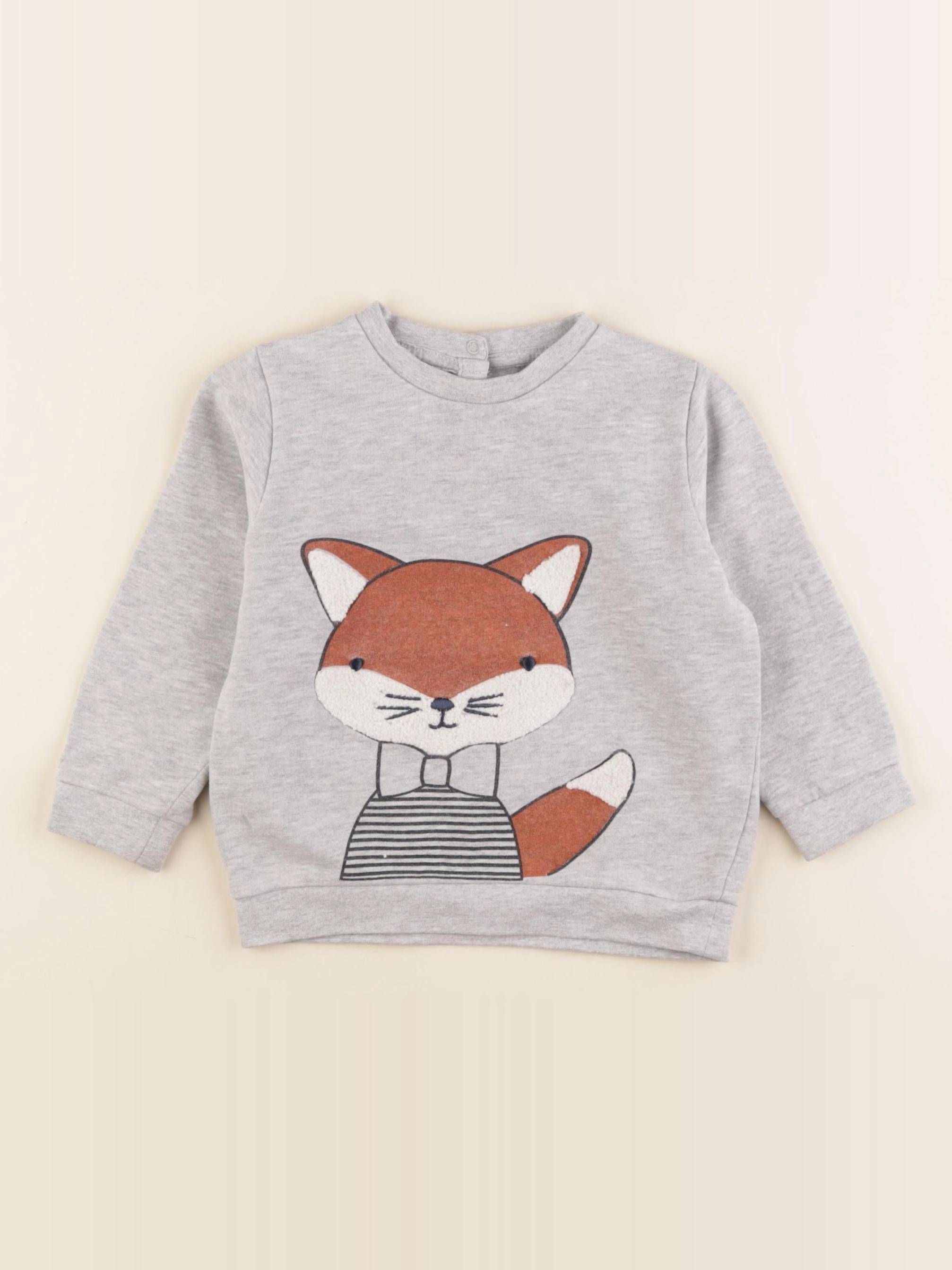 Vertbaudet - sweat gris - 2 ans