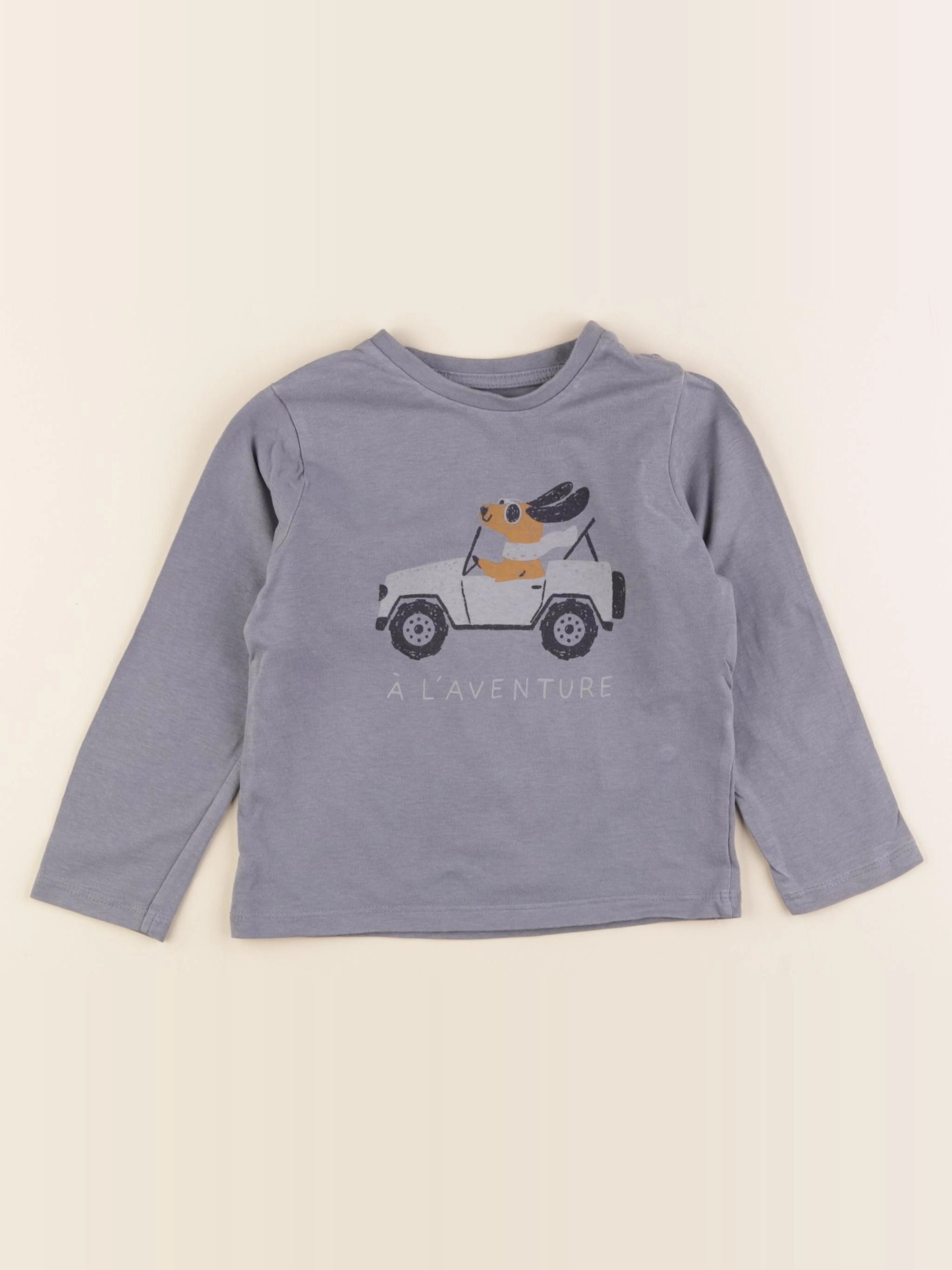 Vertbaudet - tee-shirt bleu - 24 mois