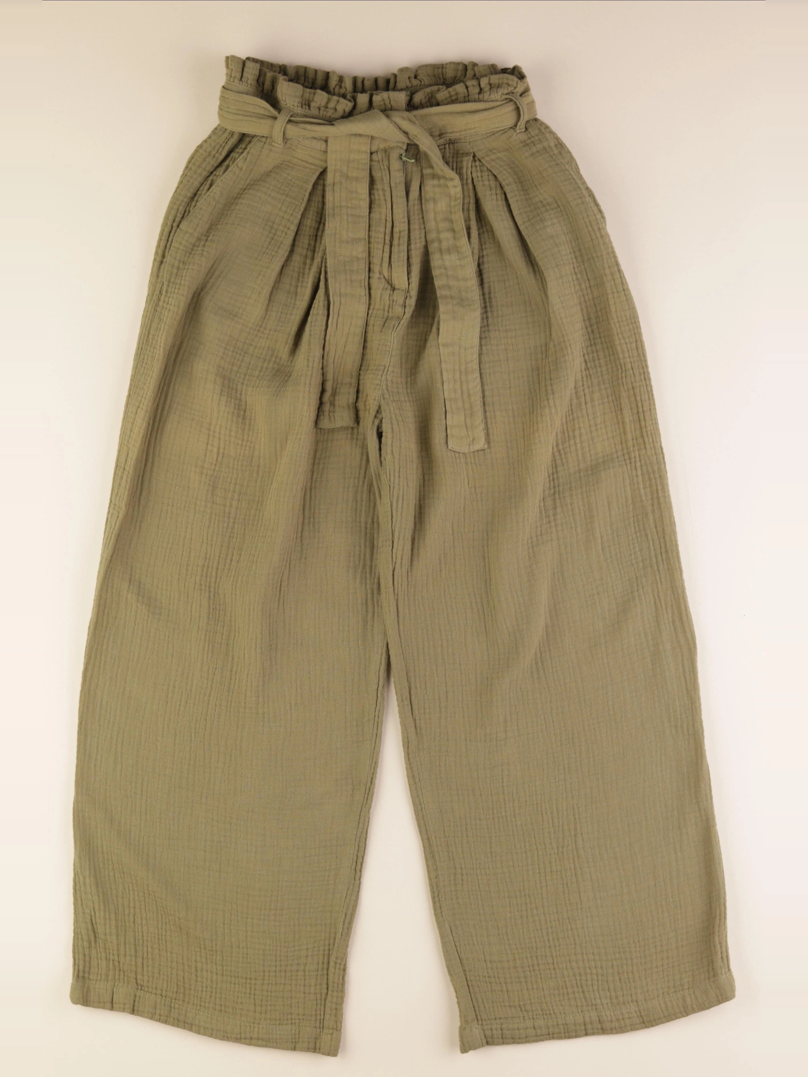 Vertbaudet - pantalon vert - 14 ans