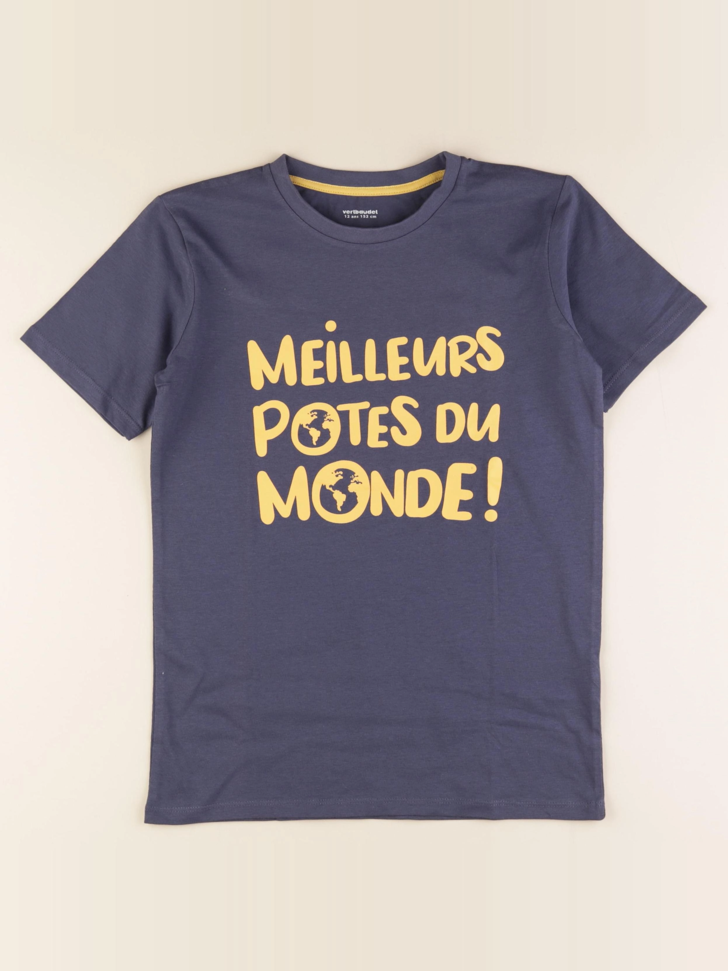 Vertbaudet - tee-shirt bleu - 12 ans