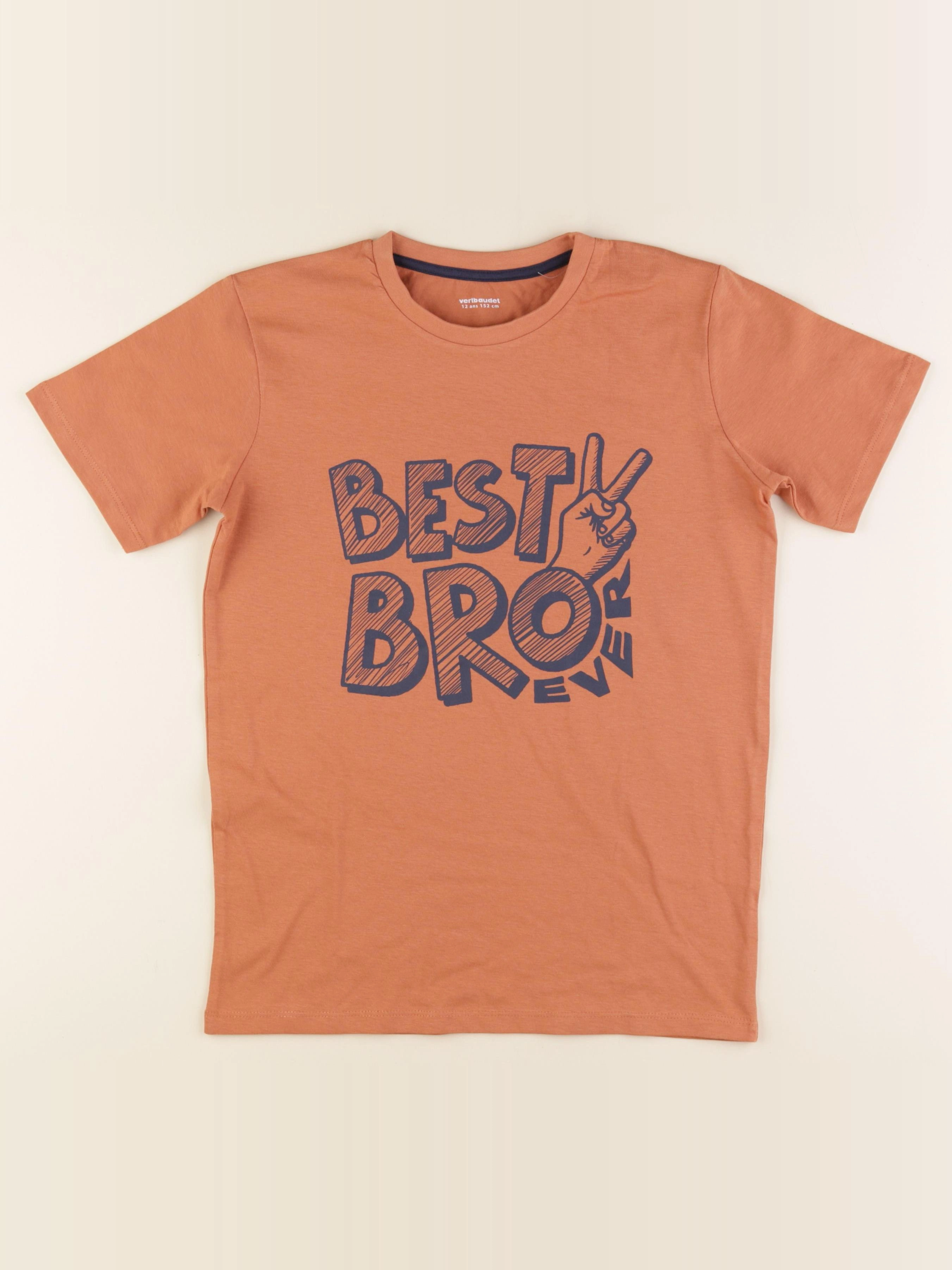 Vertbaudet - tee-shirt orange - 12 ans