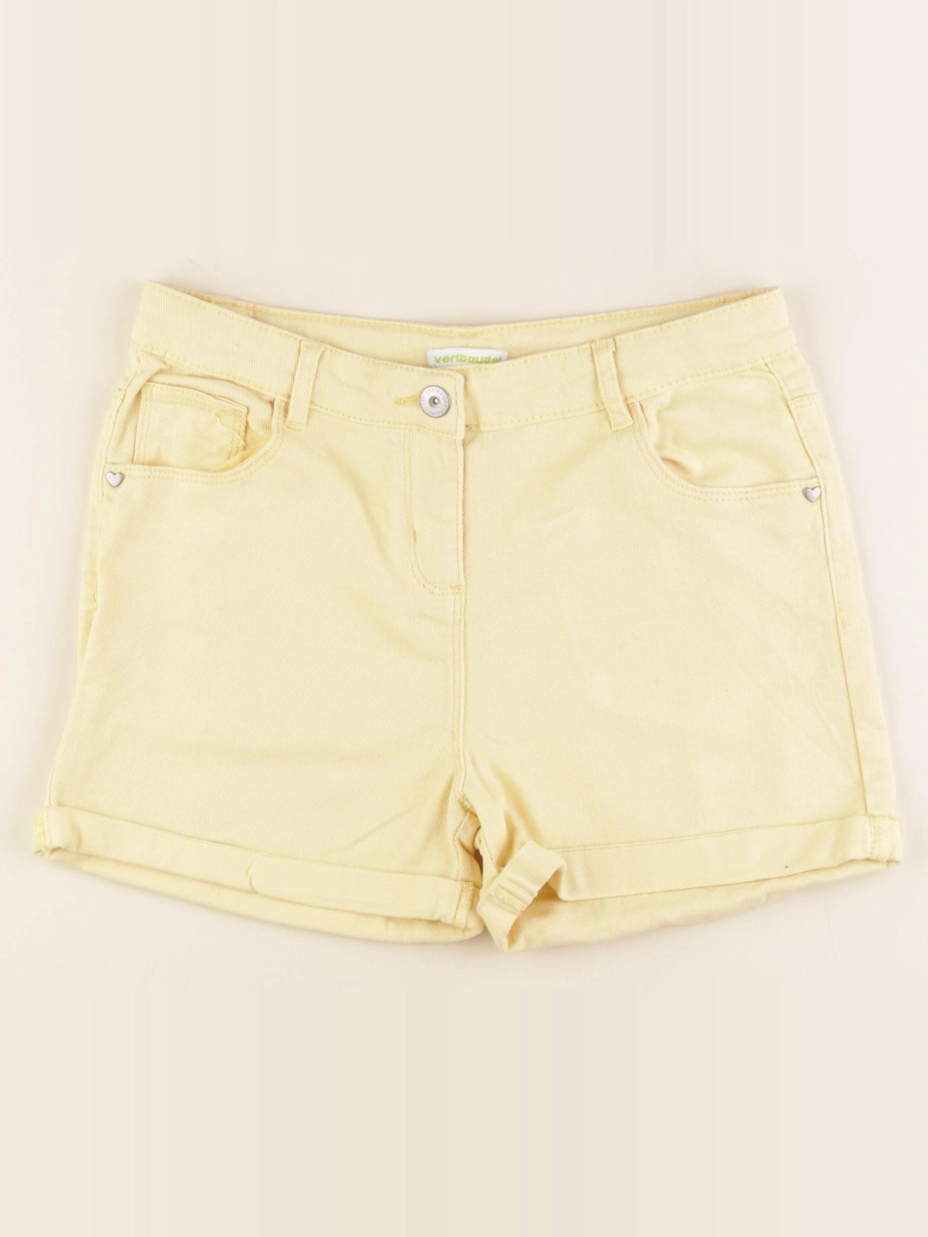 Vertbaudet - short jaune - 12 ans