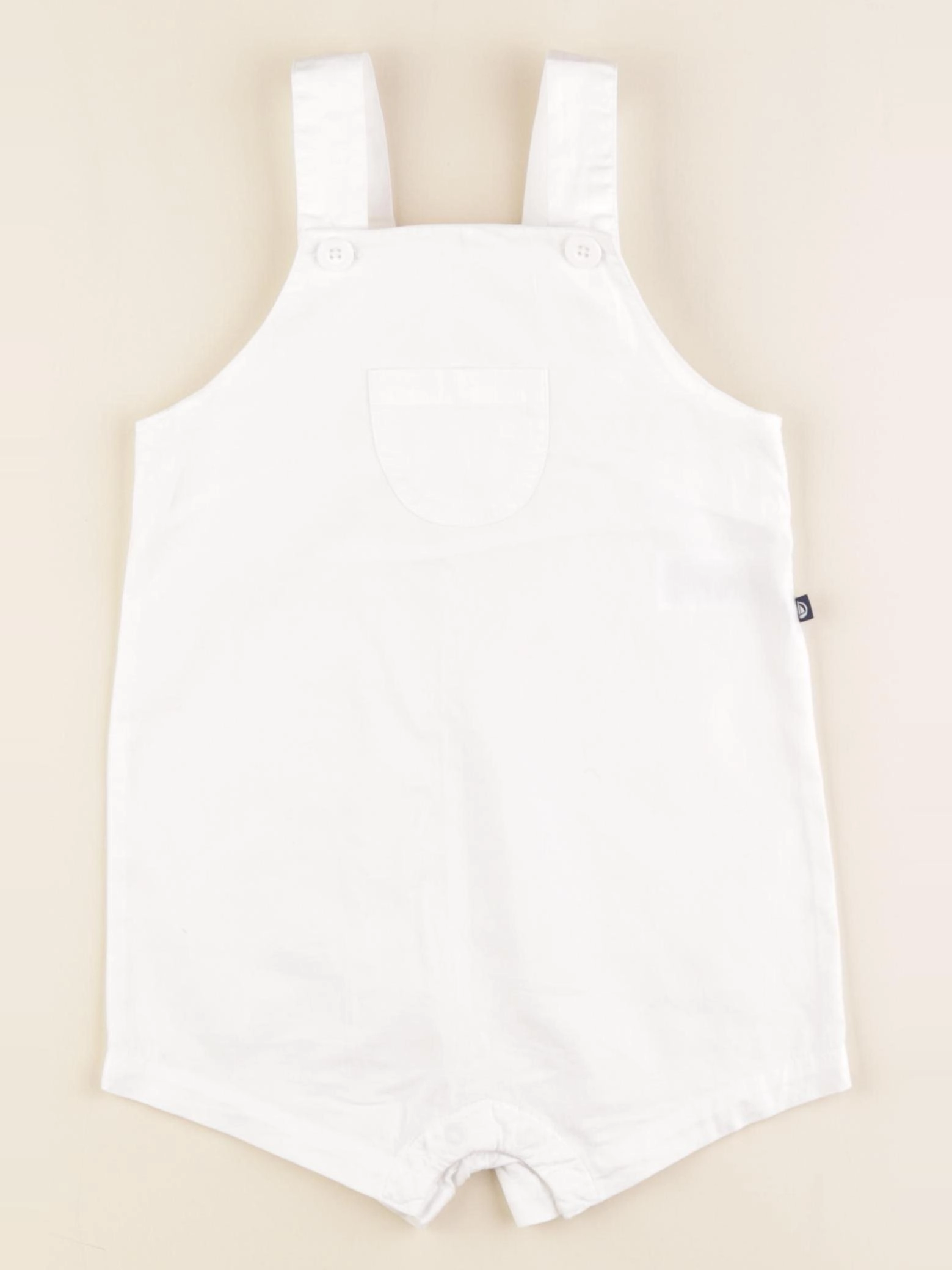 Petit Bateau - salopette blanc - 18 mois