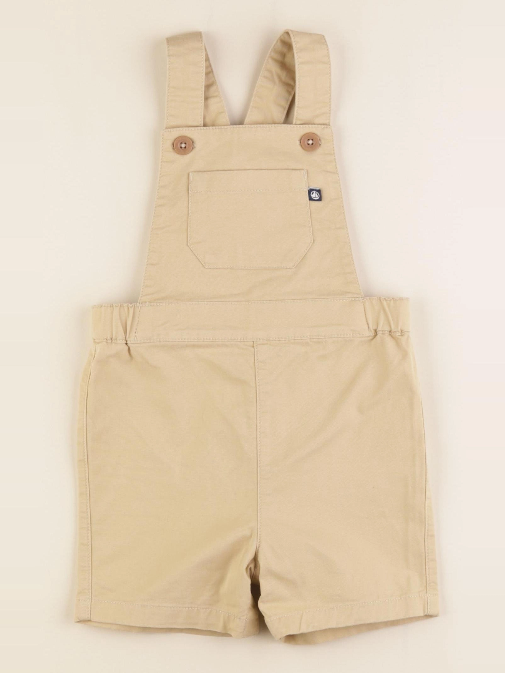 Petit Bateau - salopette beige - 18 mois