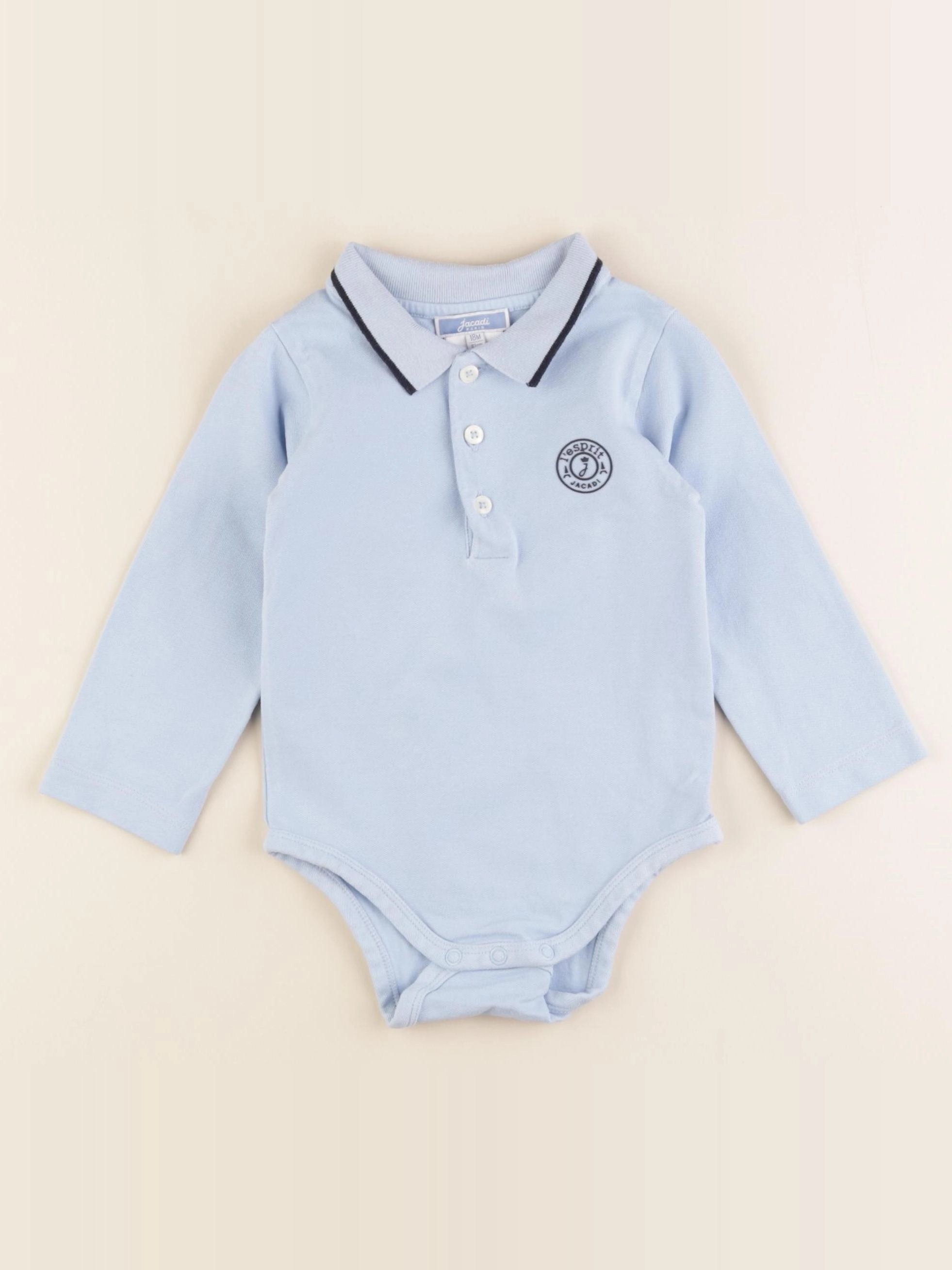 Jacadi - body à col bleu - 18 mois