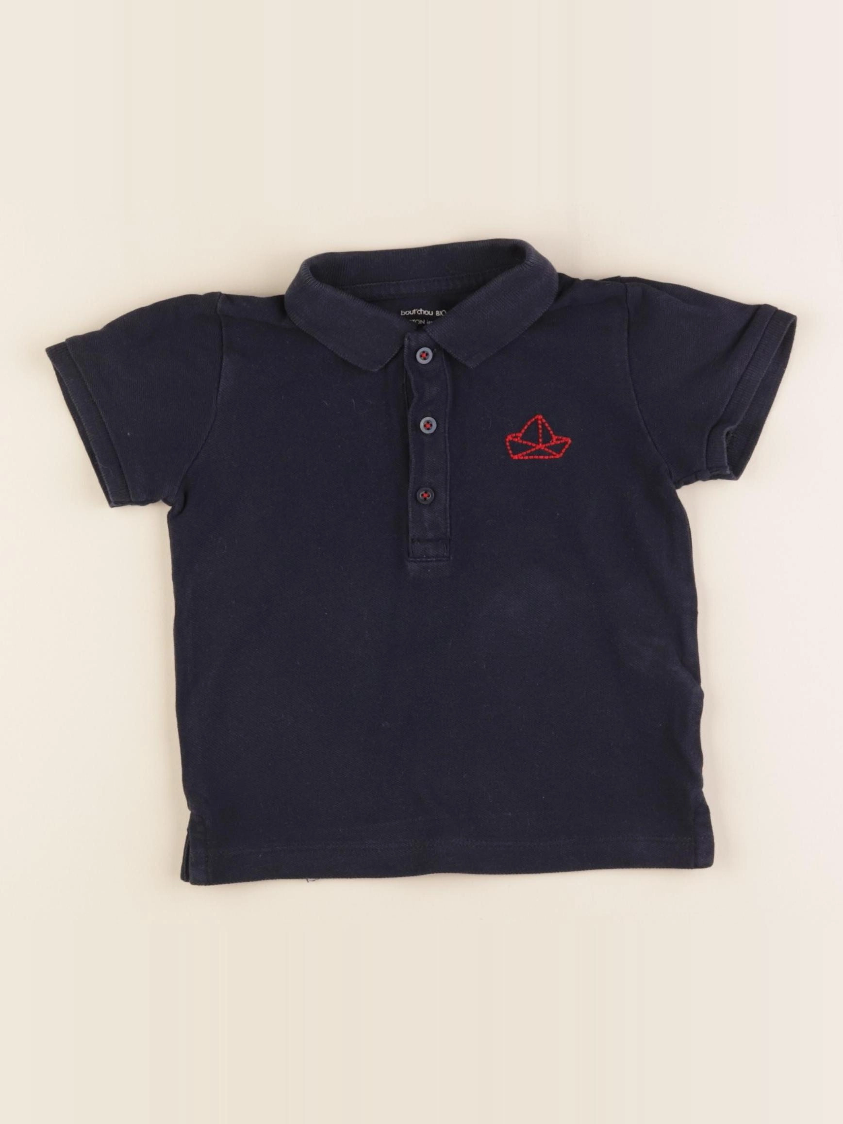 Boutchou - polo bleu - 18 mois