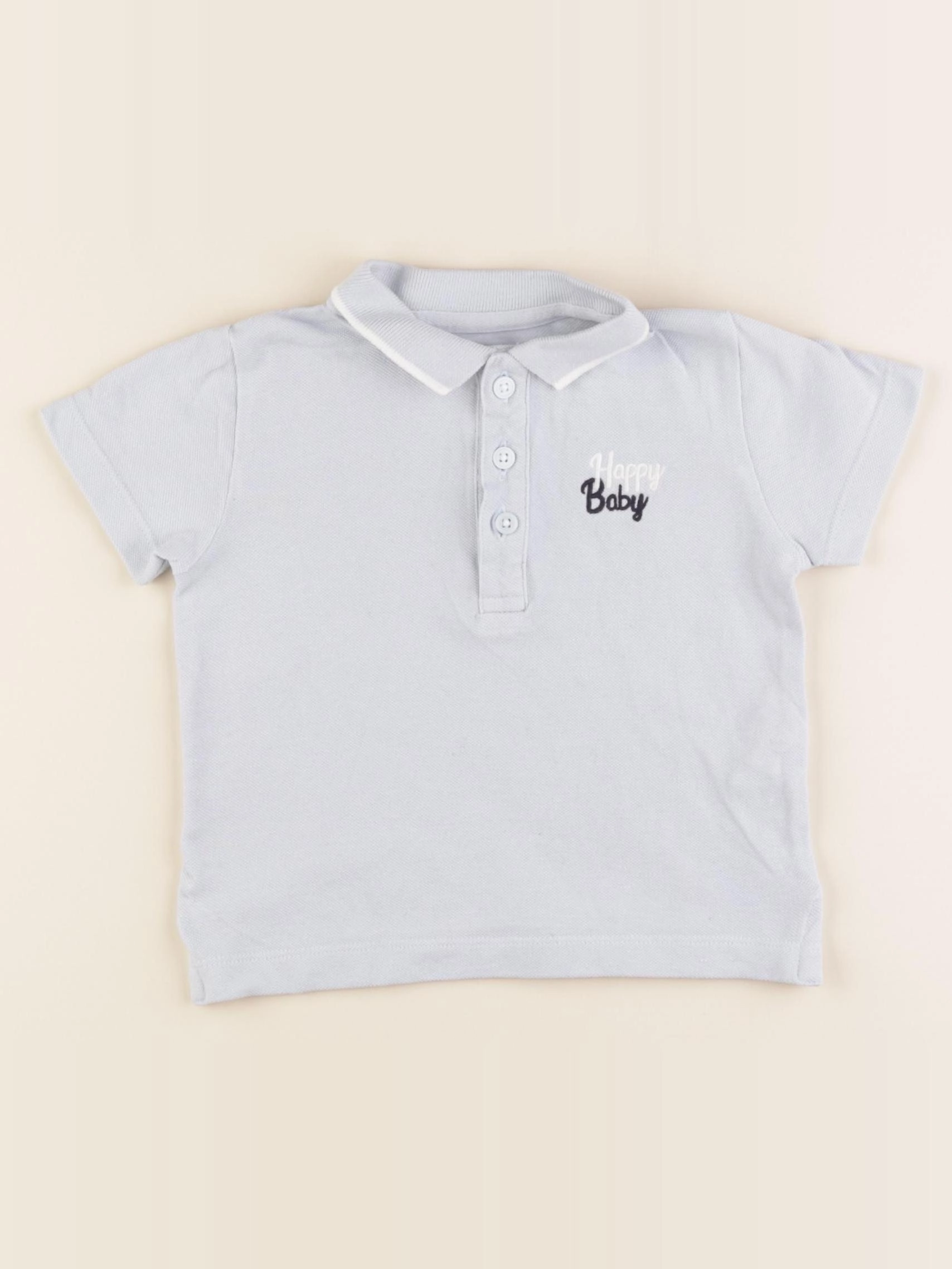 Boutchou - polo bleu - 18 mois