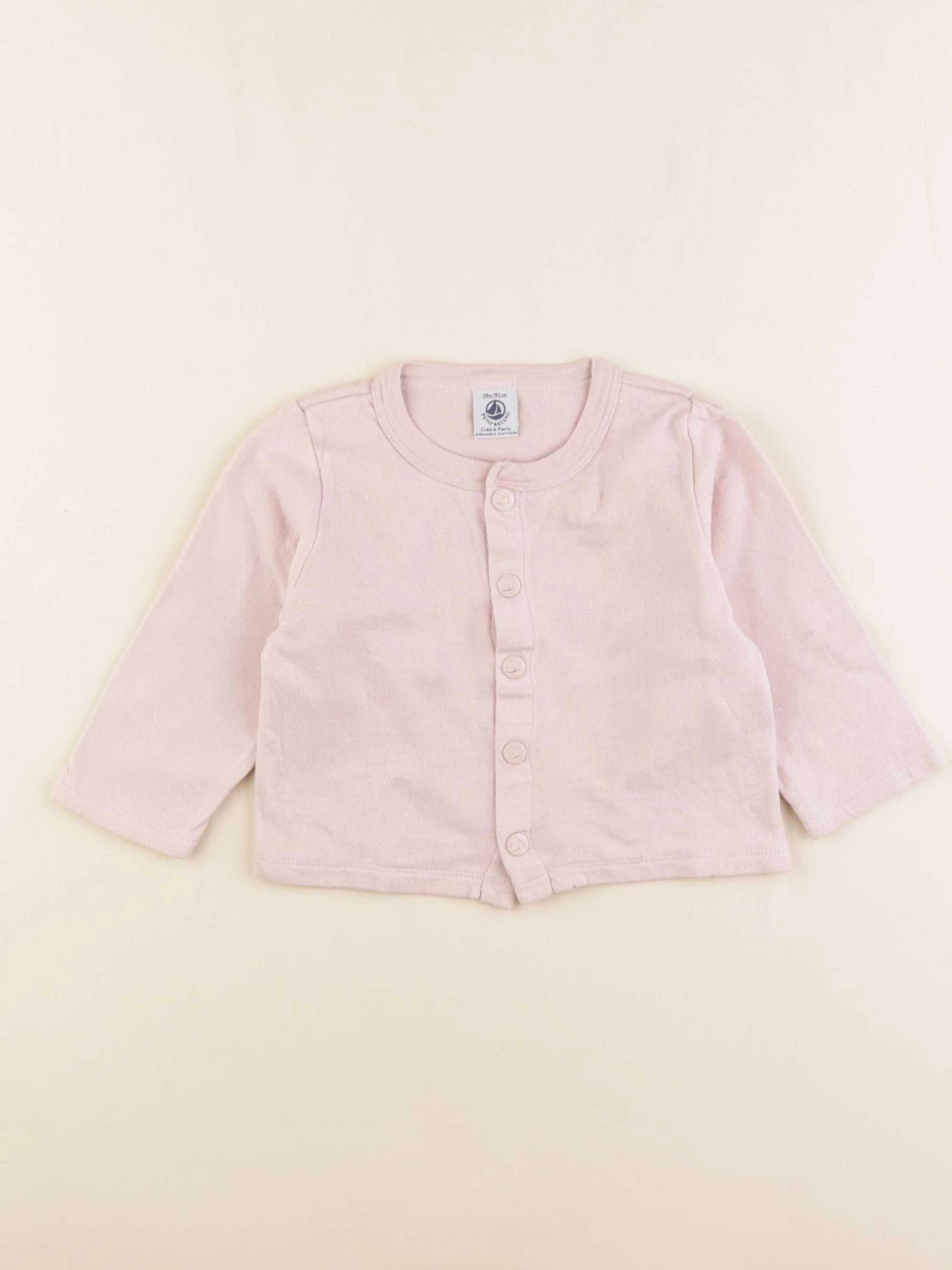 Petit Bateau - tee-shirt rose - 18 mois