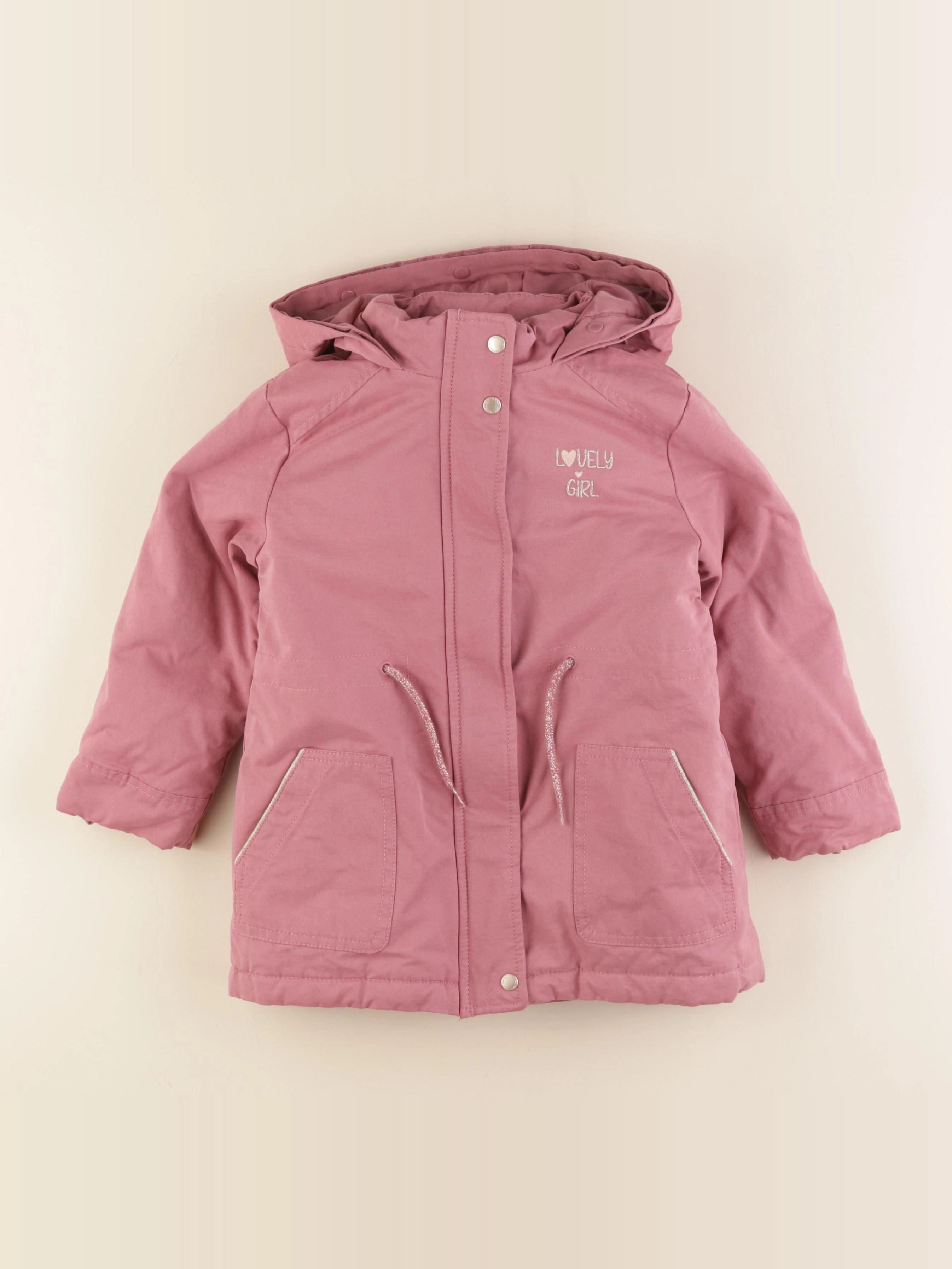 Vertbaudet - parka rose - 5 ans