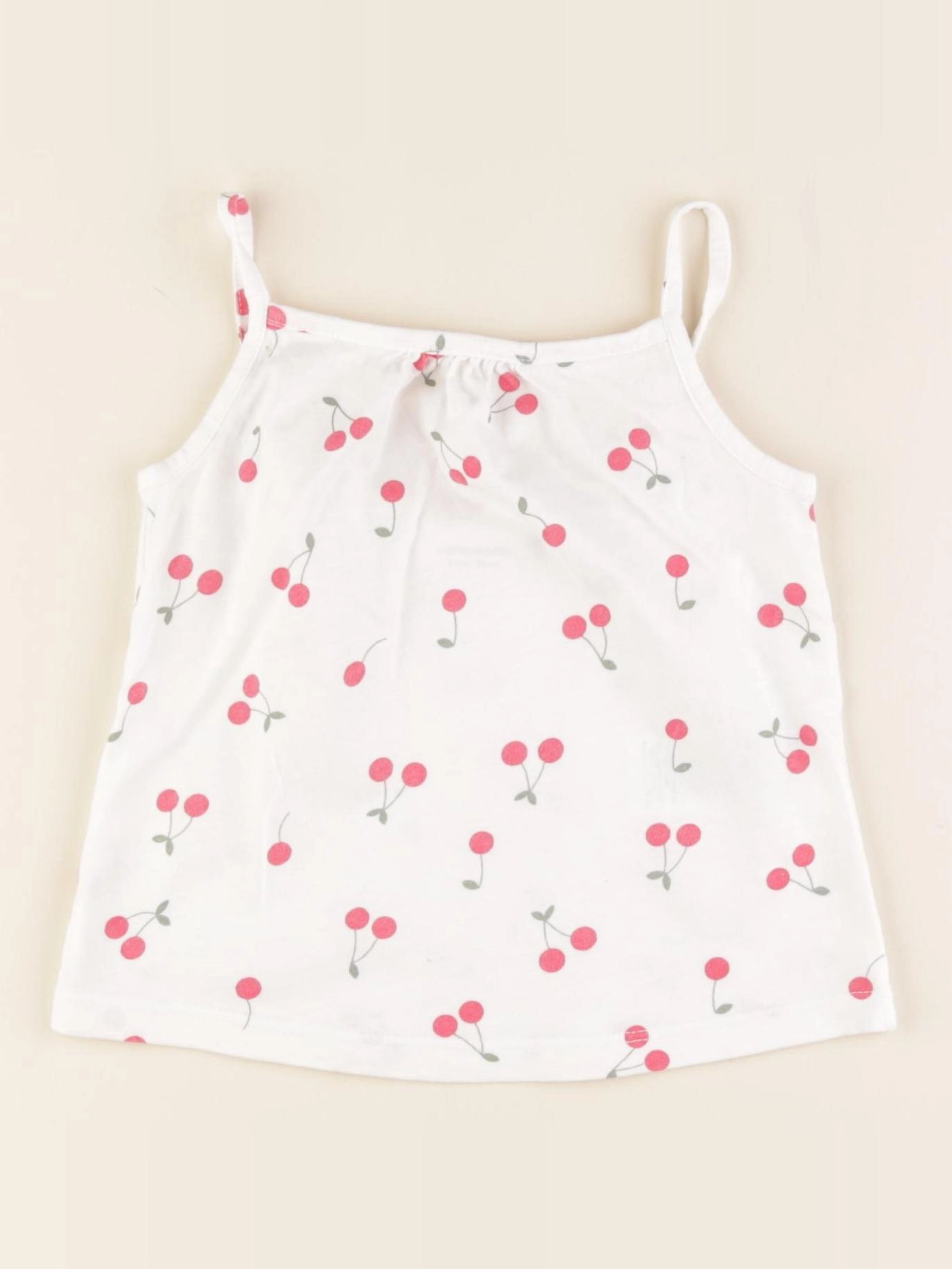 Vertbaudet - débardeur rose, blanc - 2 ans