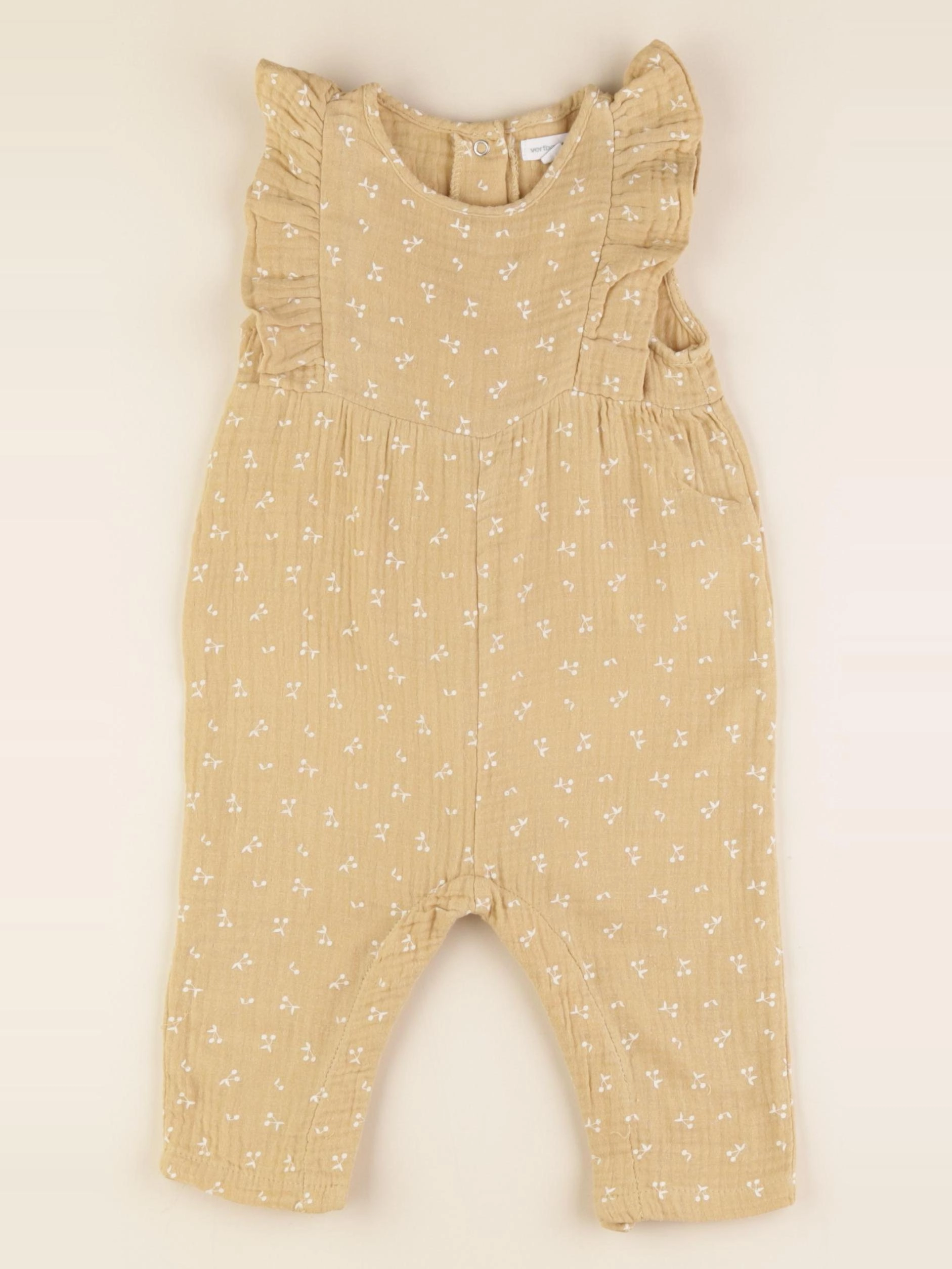 Vertbaudet - combinaison jaune - 12 mois