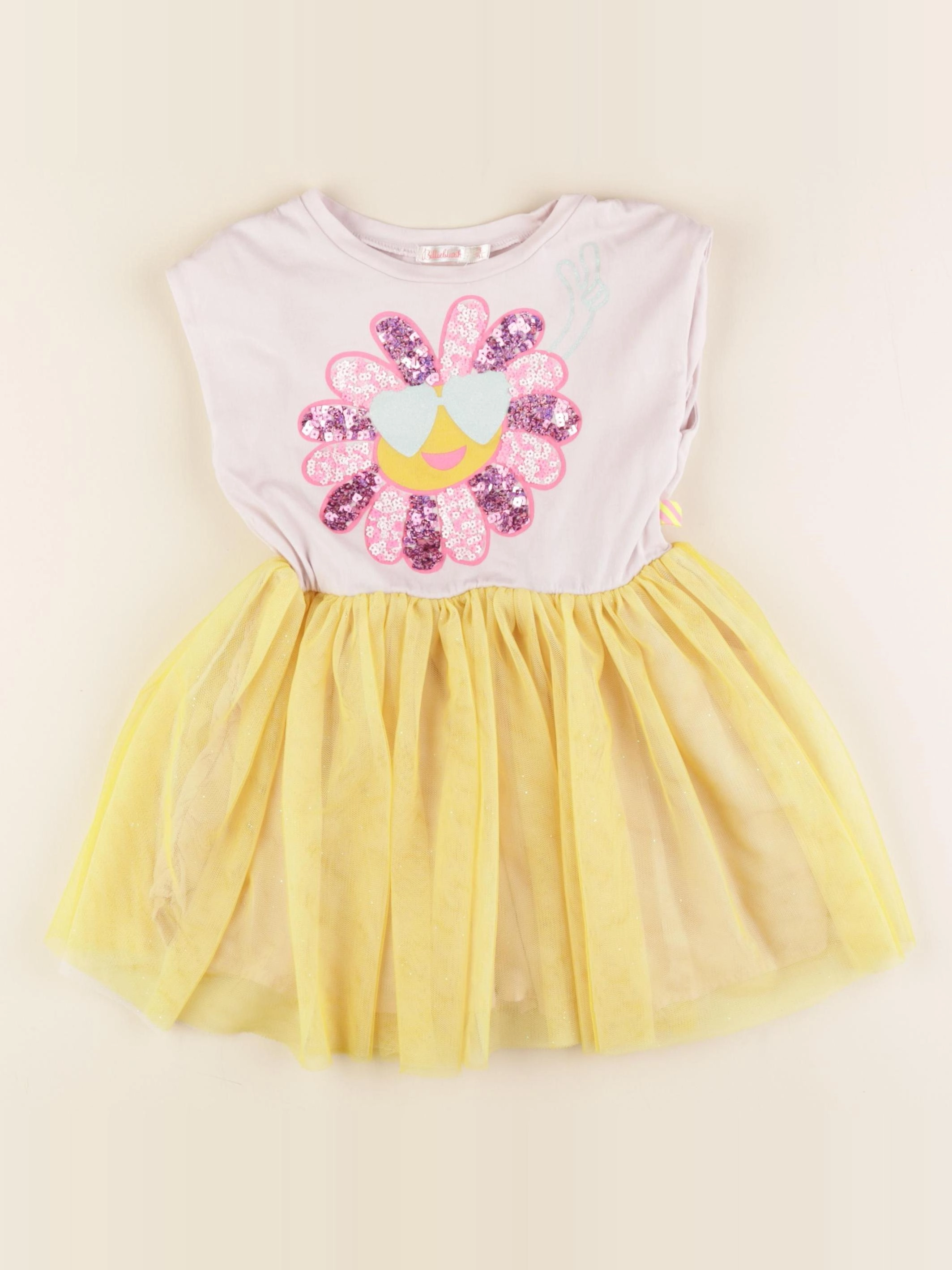 Billie Blush - robe rose, jaune - 3 ans
