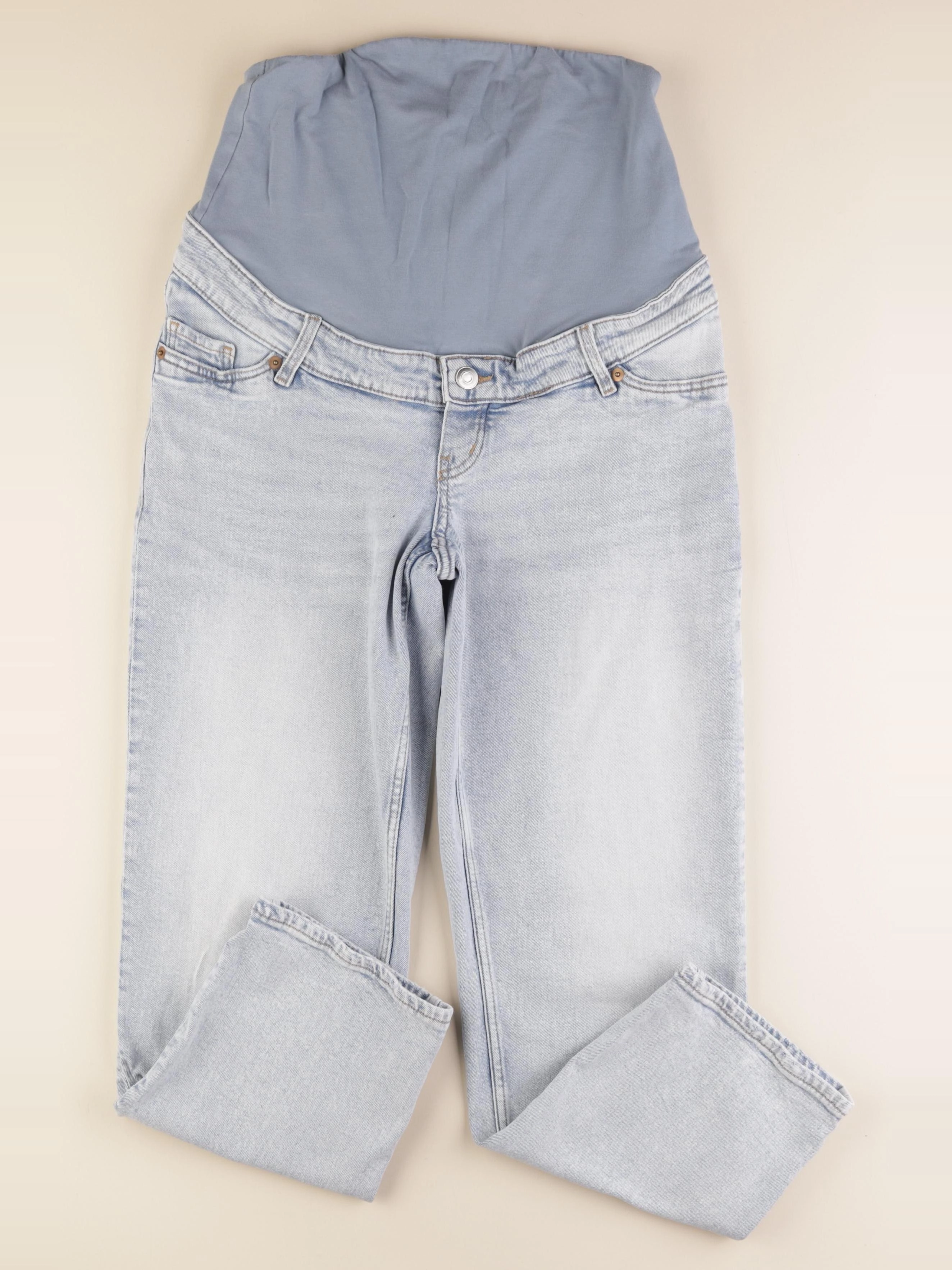 H&M - jean grossesse bleu - s